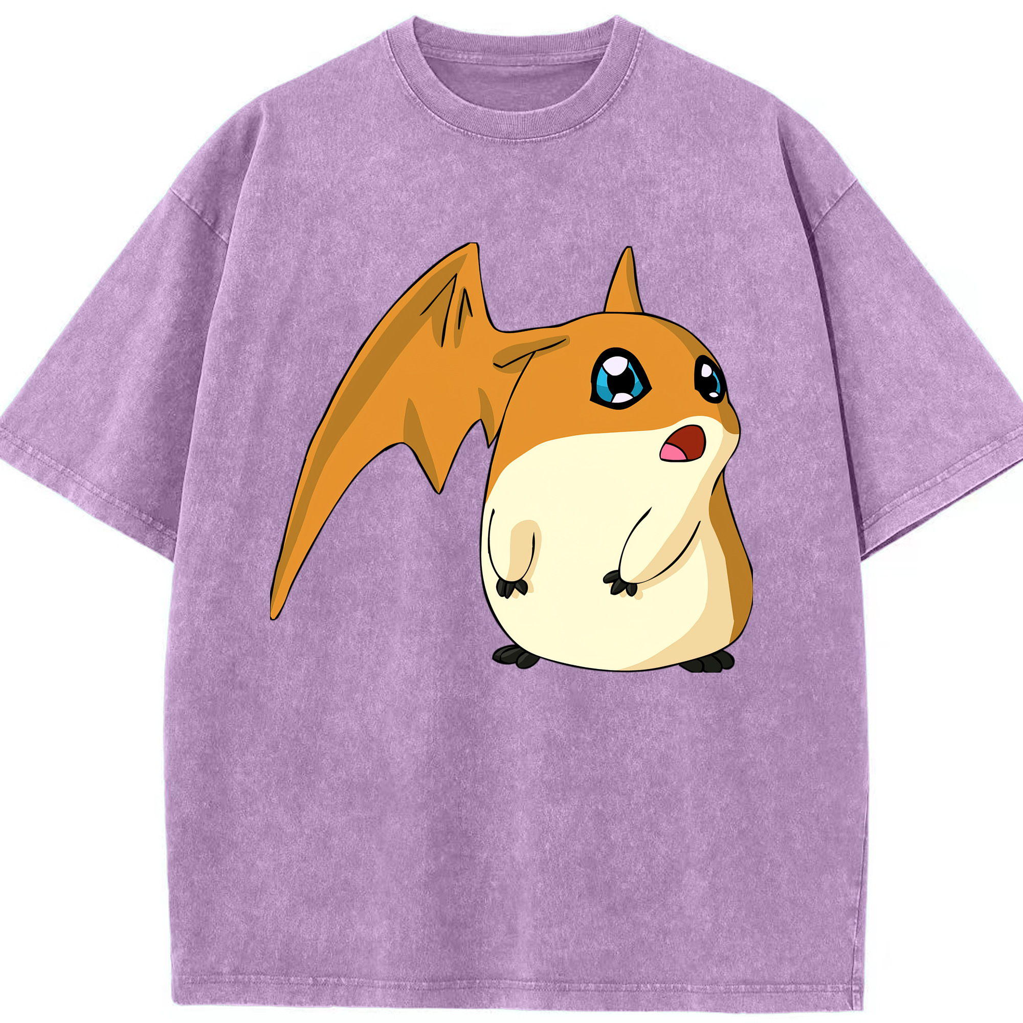 （画像用） Digimon デジタルモンスター/デジモン 綿100% ヴィンテージ風 半袖Tシャツ（フロントプリント）
