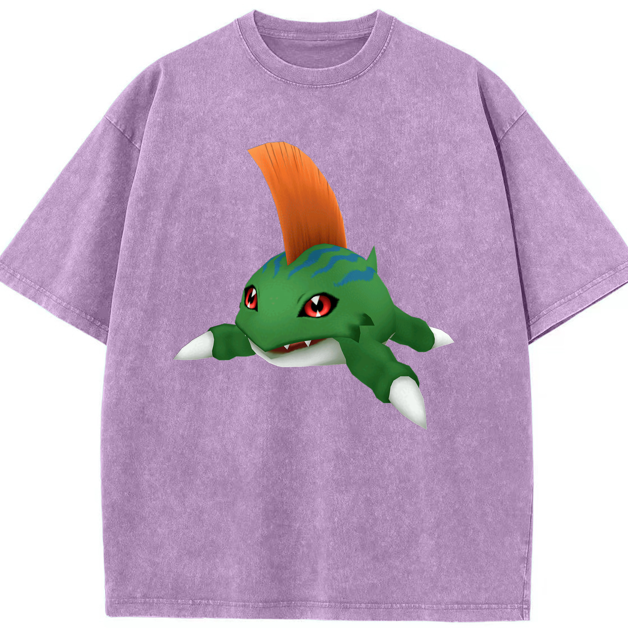 （画像用） Digimon デジタルモンスター/デジモン 綿100% ヴィンテージ風 半袖Tシャツ（フロントプリント）