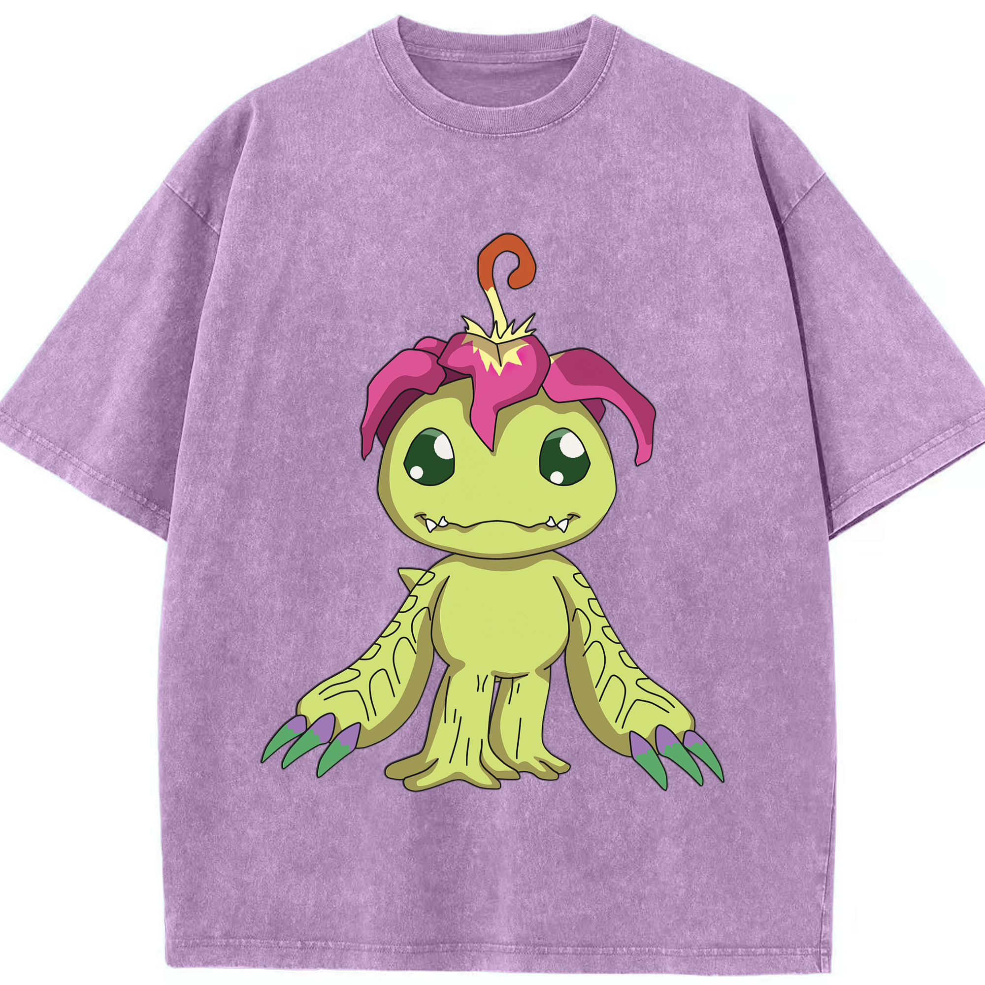 （画像用） Digimon デジタルモンスター/デジモン 綿100% ヴィンテージ風 半袖Tシャツ（フロントプリント）