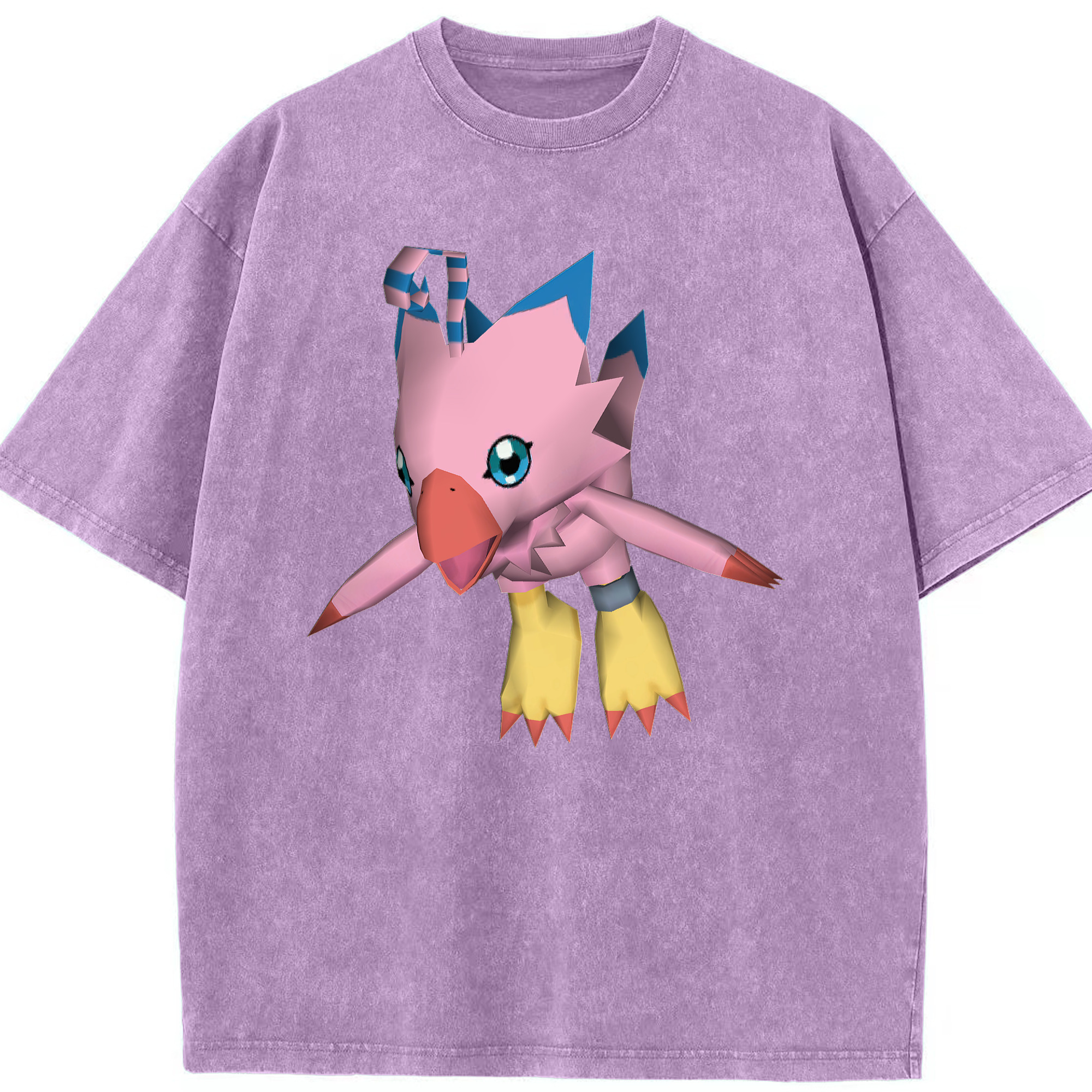 （画像用） Digimon デジタルモンスター/デジモン 綿100% ヴィンテージ風 半袖Tシャツ（フロントプリント）