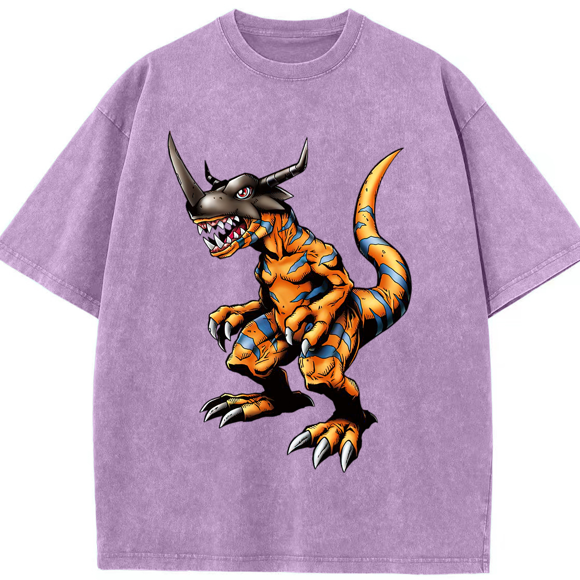 （画像用） Digimon デジタルモンスター/デジモン 綿100% ヴィンテージ風 半袖Tシャツ（フロントプリント）