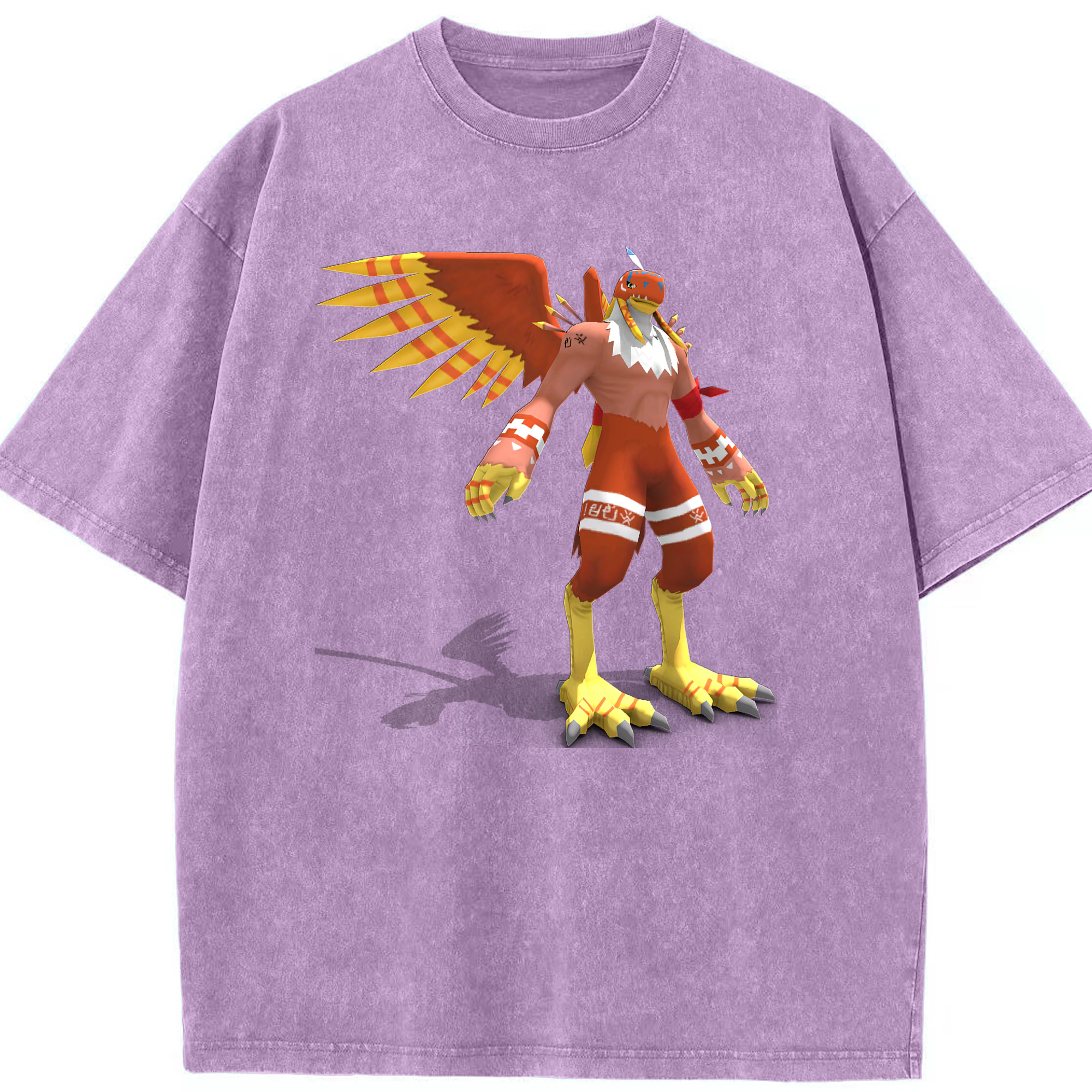 （画像用） Digimon デジタルモンスター/デジモン 綿100% ヴィンテージ風 半袖Tシャツ（フロントプリント）
