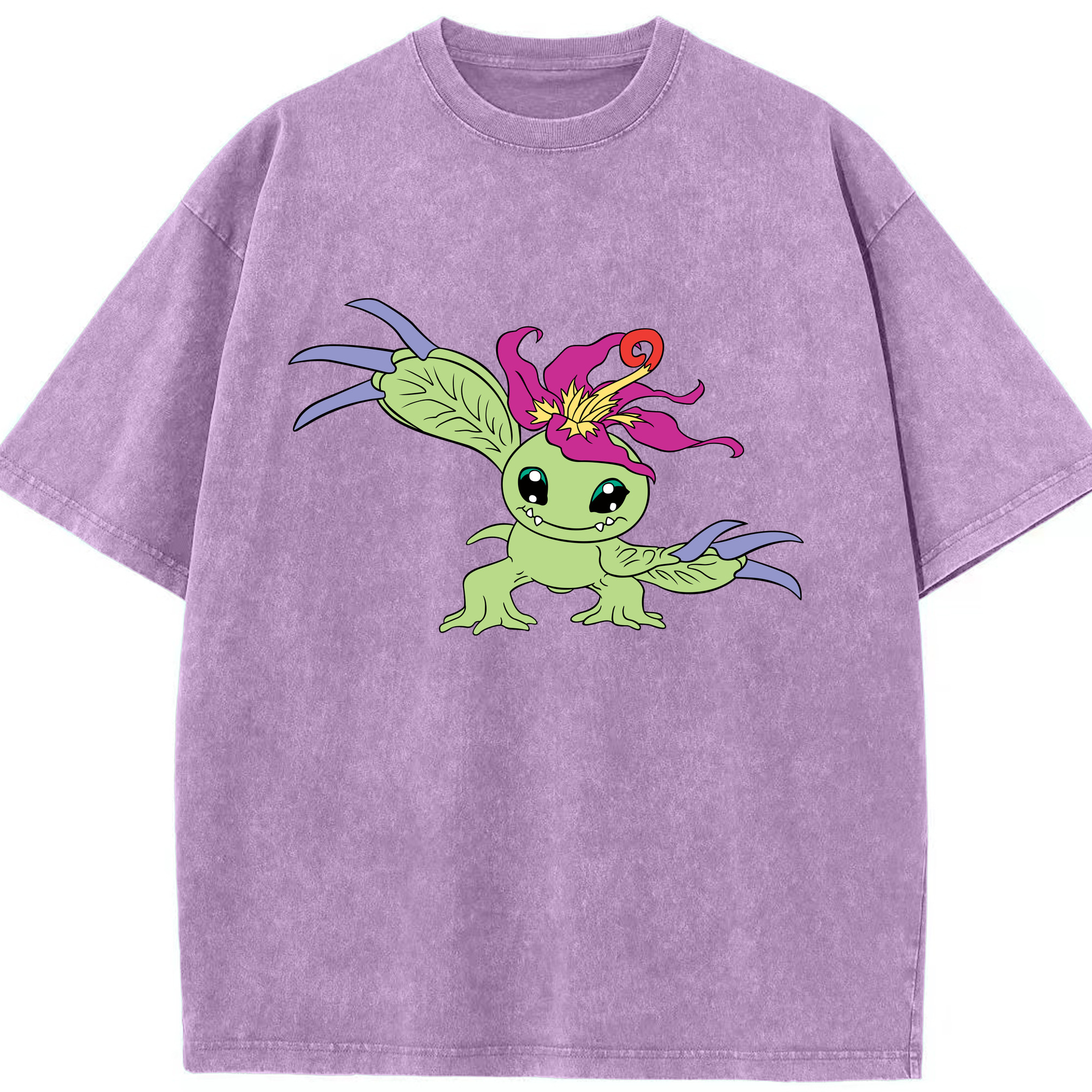 （画像用） Digimon デジタルモンスター/デジモン 綿100% ヴィンテージ風 半袖Tシャツ（フロントプリント）