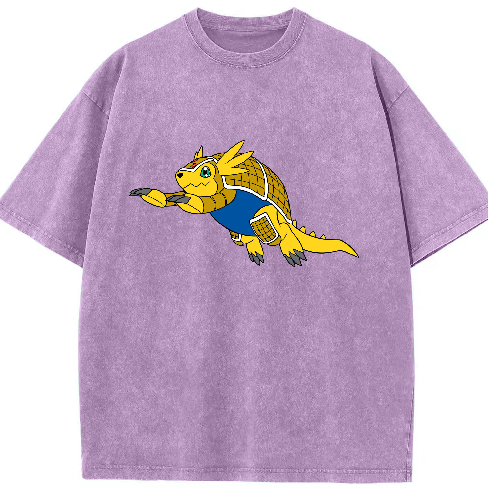（画像用） Digimon デジタルモンスター/デジモン 綿100% ヴィンテージ風 半袖Tシャツ（フロントプリント）