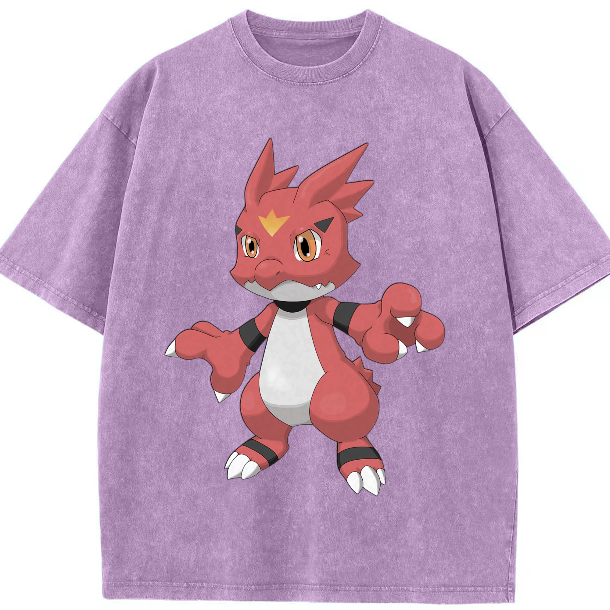 （画像用） Digimon デジタルモンスター/デジモン 綿100% ヴィンテージ風 半袖Tシャツ（フロントプリント）