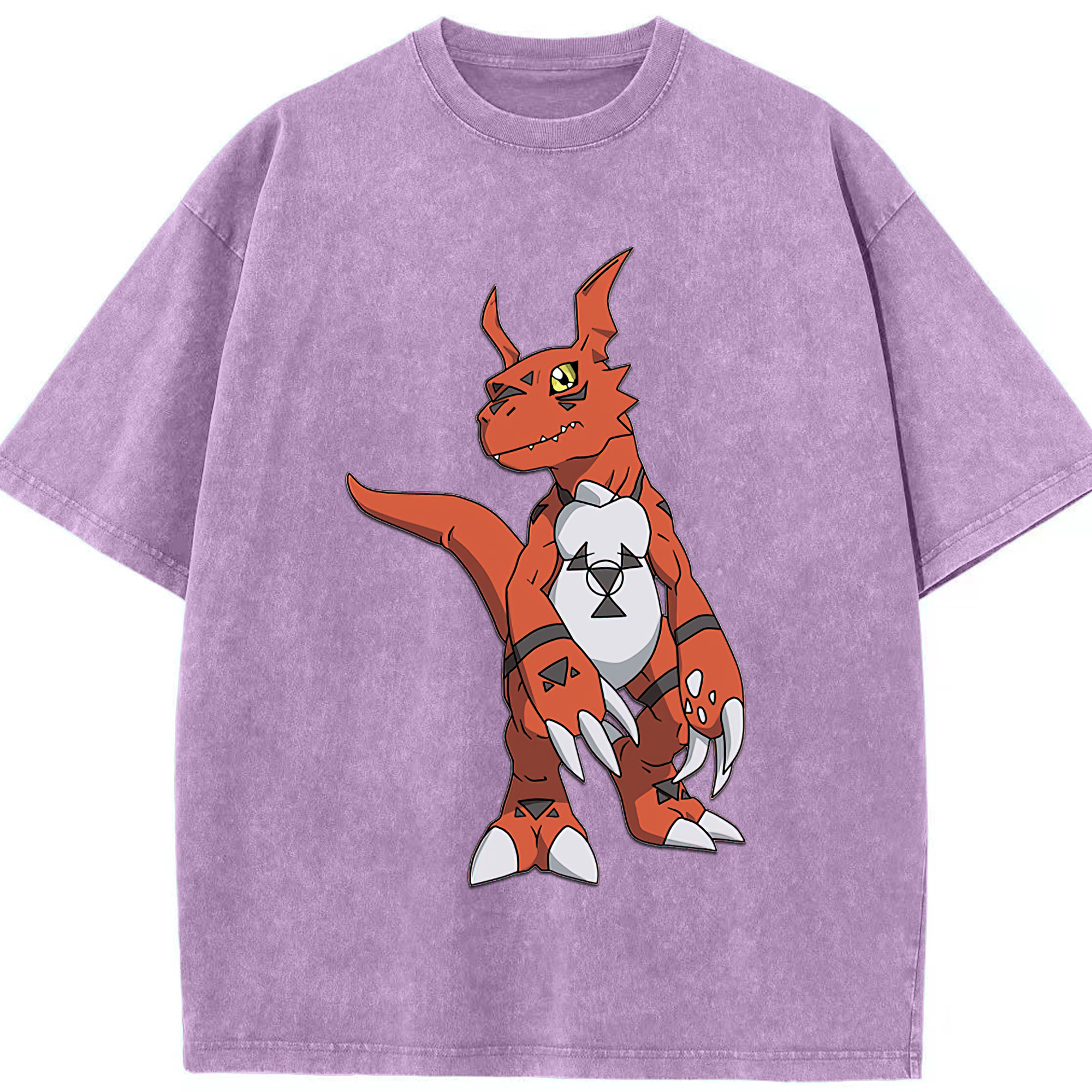 （画像用） Digimon デジタルモンスター/デジモン 綿100% ヴィンテージ風 半袖Tシャツ（フロントプリント）
