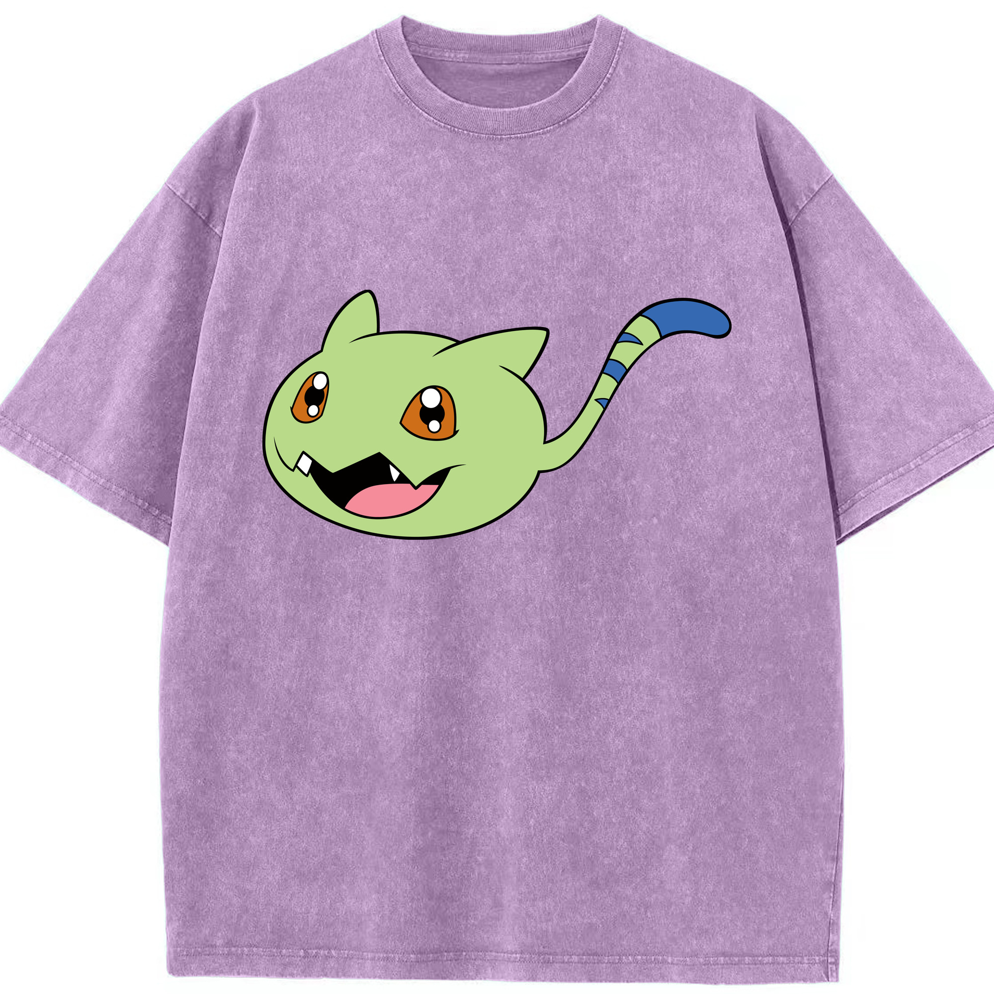 （画像用） Digimon デジタルモンスター/デジモン 綿100% ヴィンテージ風 半袖Tシャツ（フロントプリント）