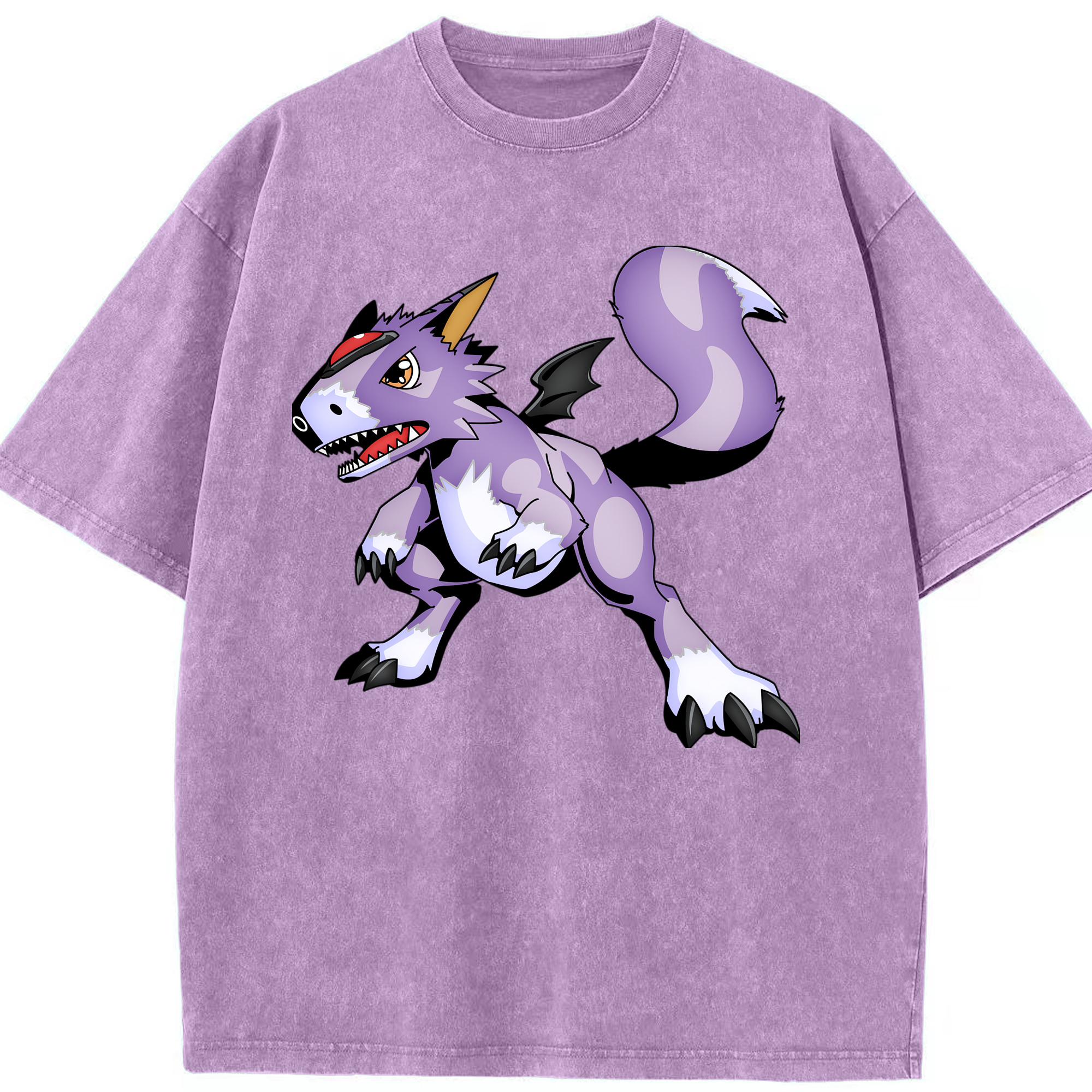 （画像用） Digimon デジタルモンスター/デジモン 綿100% ヴィンテージ風 半袖Tシャツ（フロントプリント）
