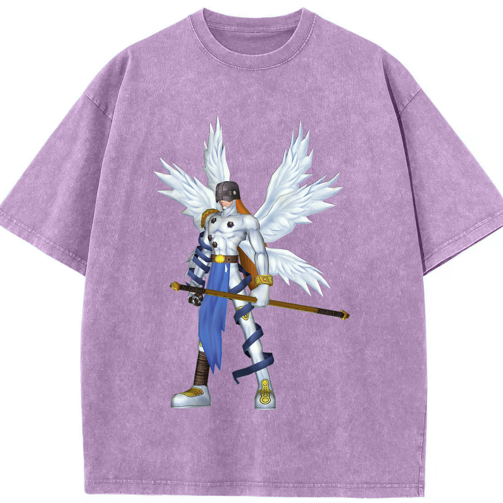 （画像用） Digimon デジタルモンスター/デジモン 綿100% ヴィンテージ風 半袖Tシャツ（フロントプリント）