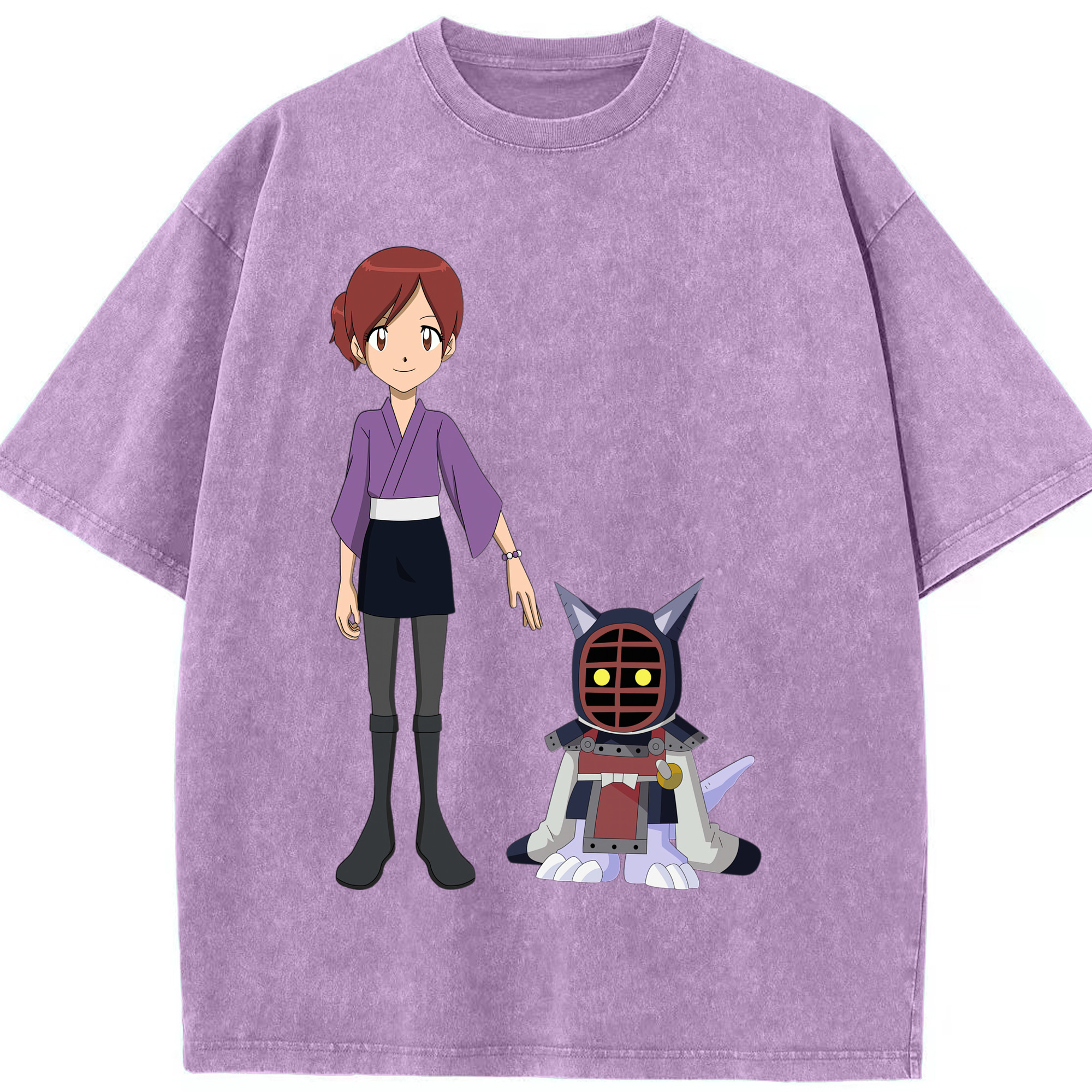 （画像用） Digimon デジタルモンスター/デジモン 綿100% ヴィンテージ風 半袖Tシャツ（フロントプリント）