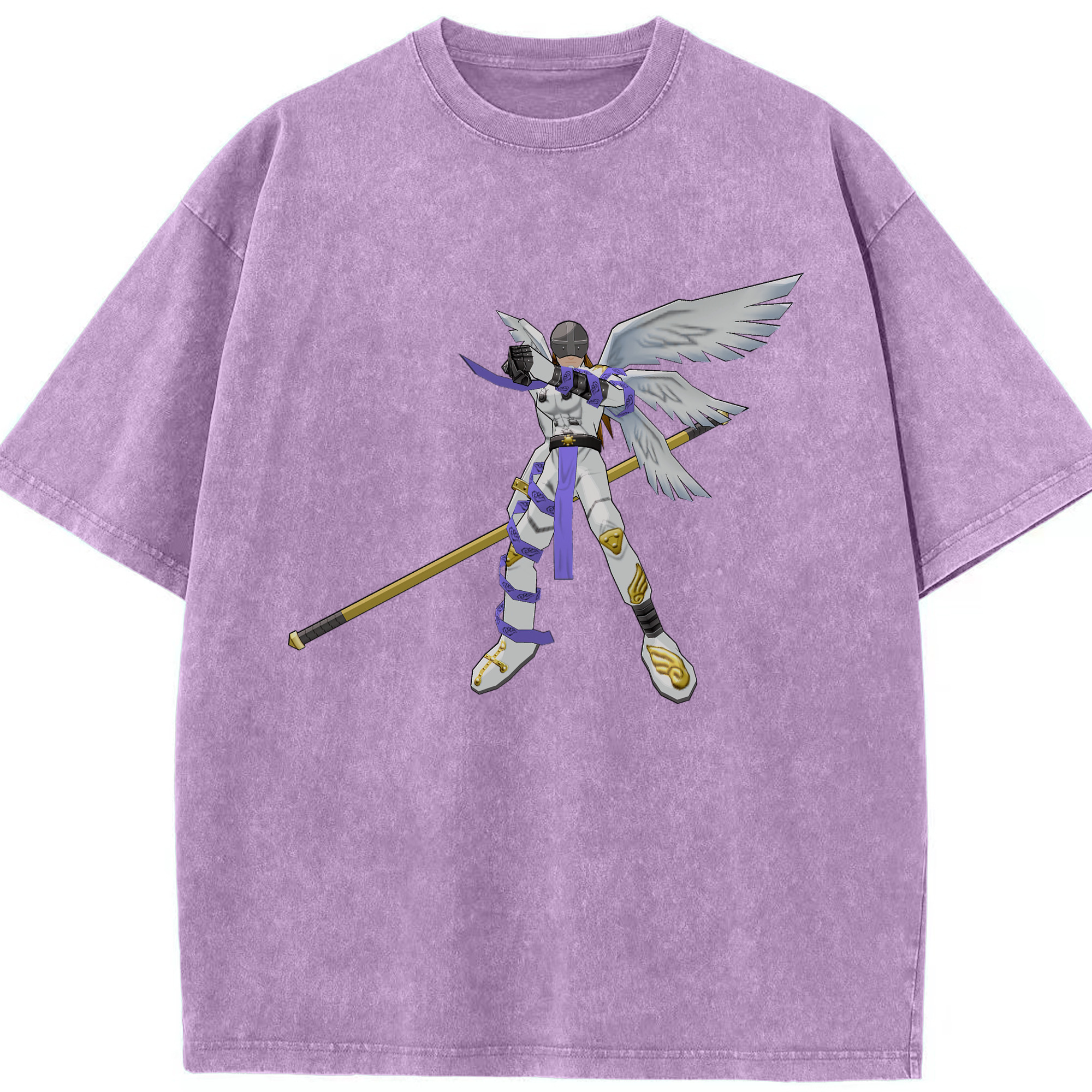 （画像用） Digimon デジタルモンスター/デジモン 綿100% ヴィンテージ風 半袖Tシャツ（フロントプリント）