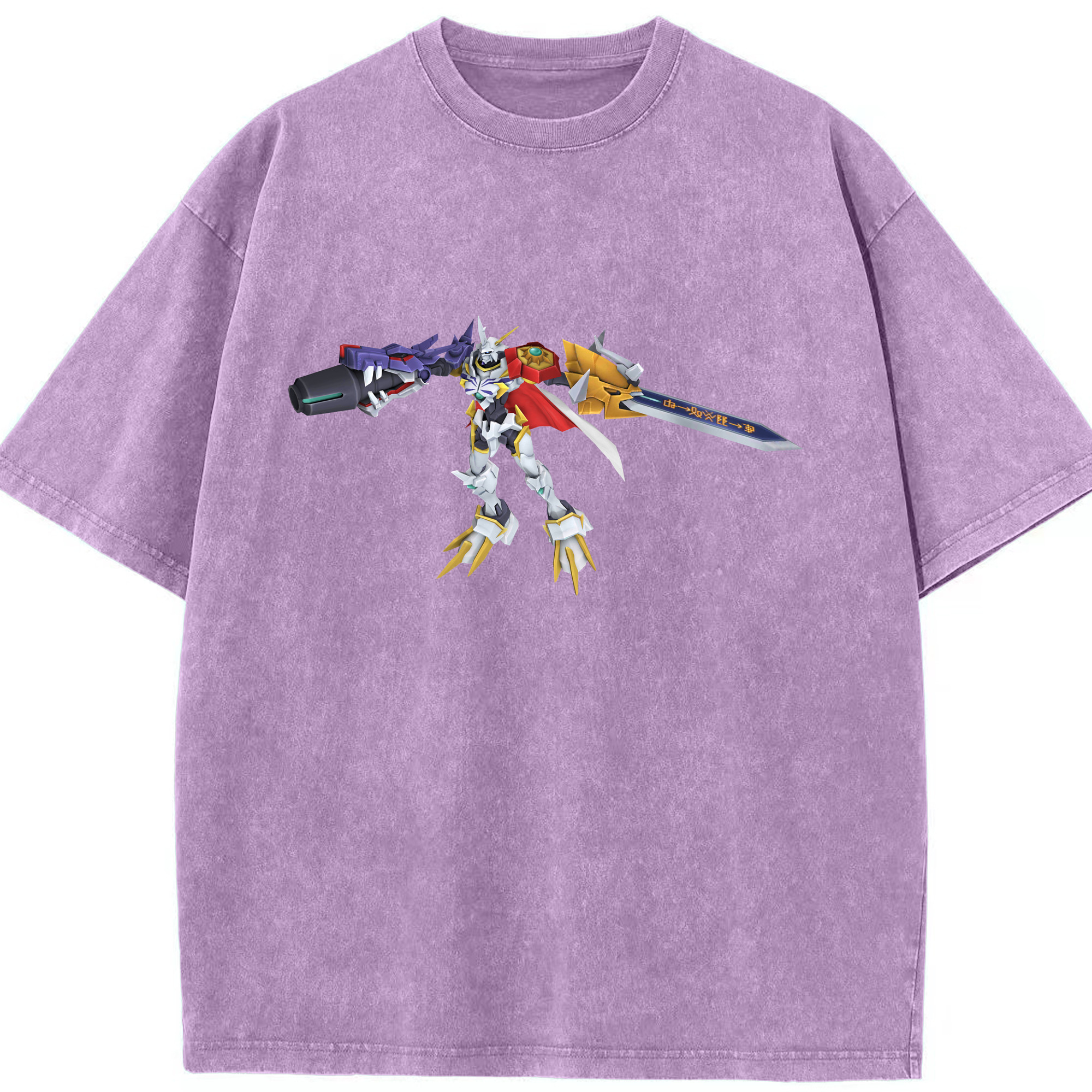 （画像用） Digimon デジタルモンスター/デジモン 綿100% ヴィンテージ風 半袖Tシャツ（フロントプリント）