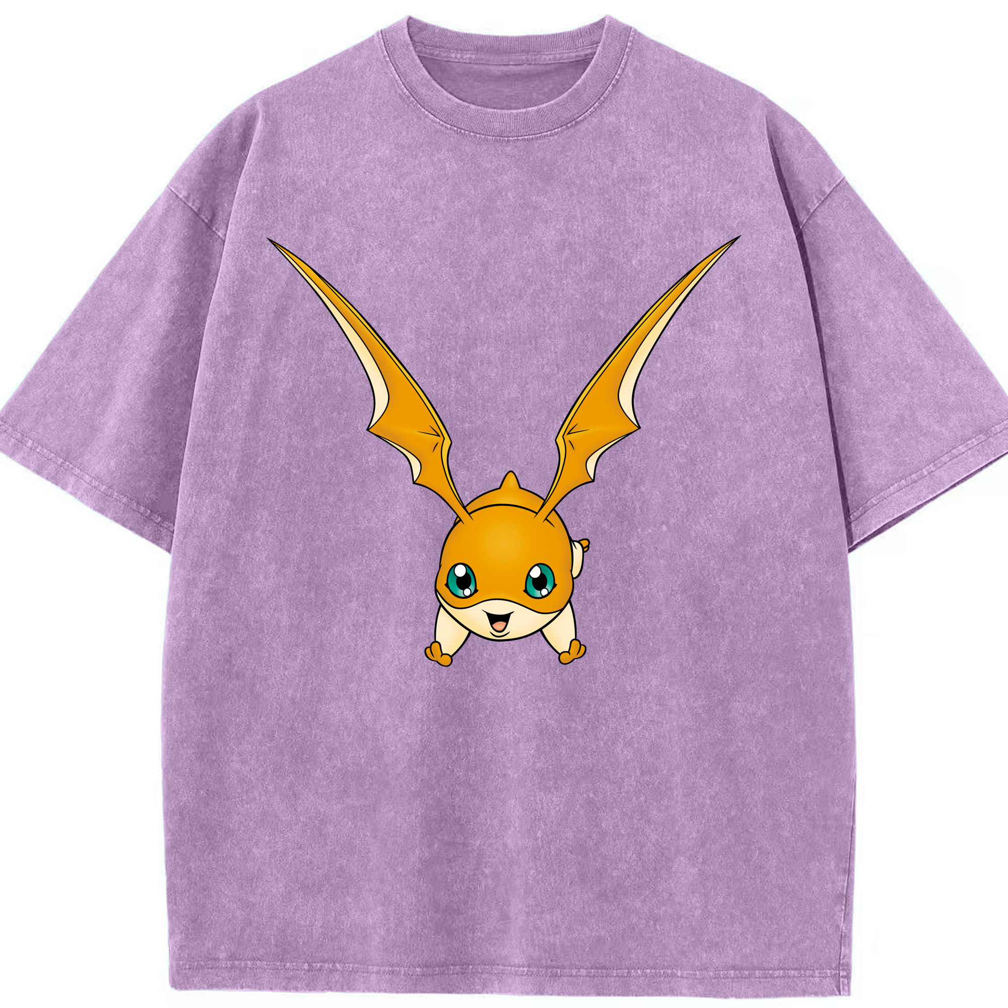 （画像用） Digimon デジタルモンスター/デジモン 綿100% ヴィンテージ風 半袖Tシャツ（フロントプリント）