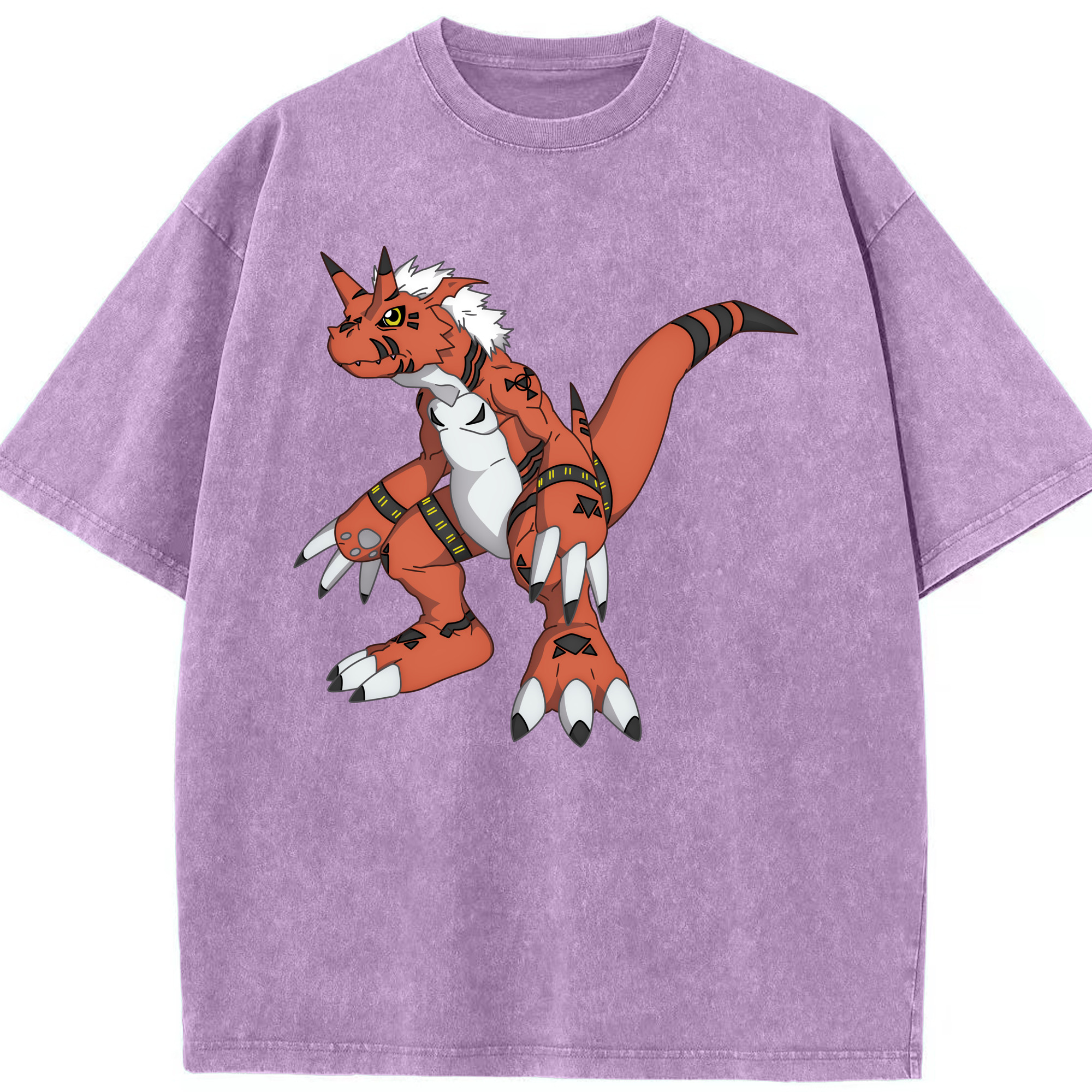 （画像用） Digimon デジタルモンスター/デジモン 綿100% ヴィンテージ風 半袖Tシャツ（フロントプリント）