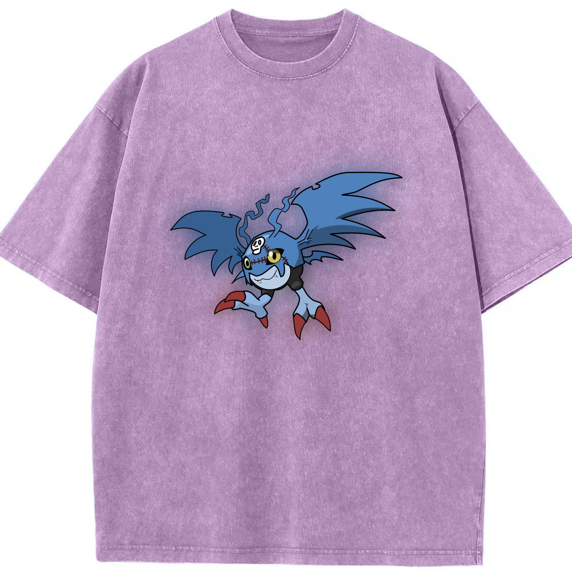 （画像用） Digimon デジタルモンスター/デジモン 綿100% ヴィンテージ風 半袖Tシャツ（フロントプリント）