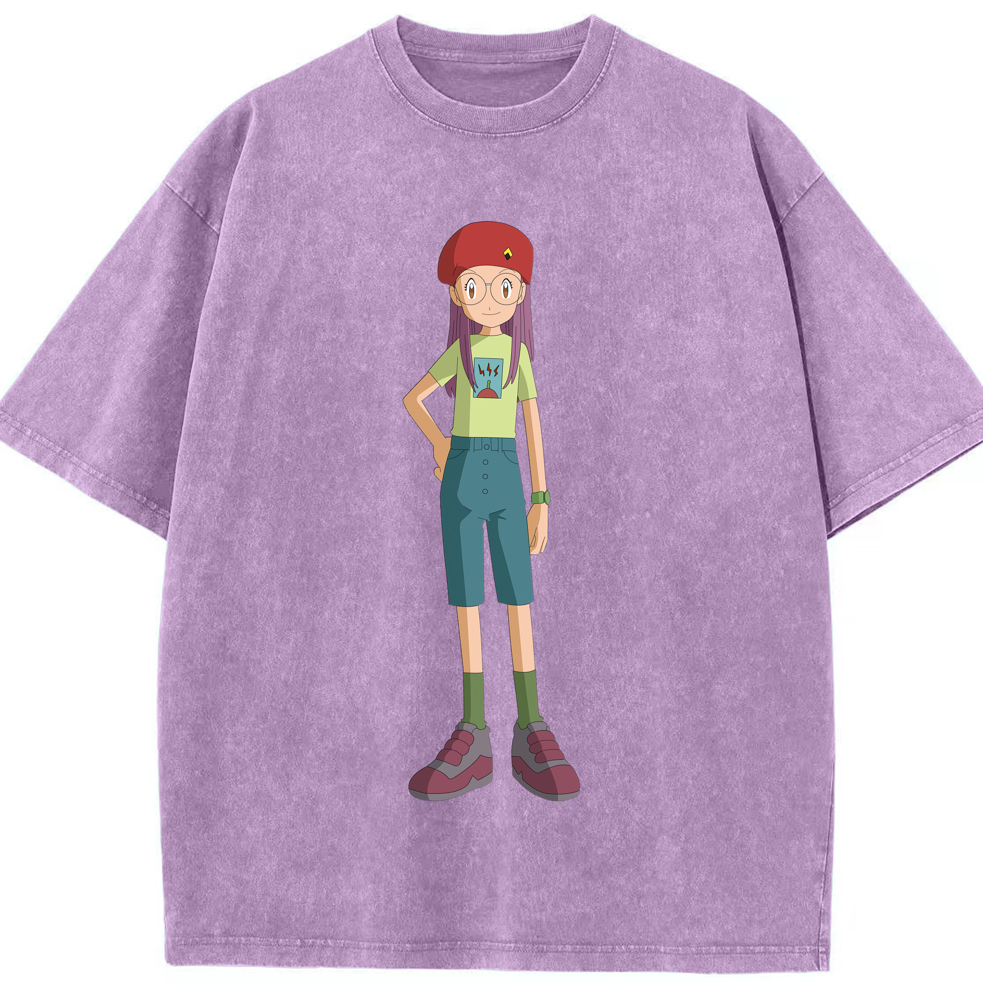 （画像用） Digimon デジタルモンスター/デジモン 綿100% ヴィンテージ風 半袖Tシャツ（フロントプリント）