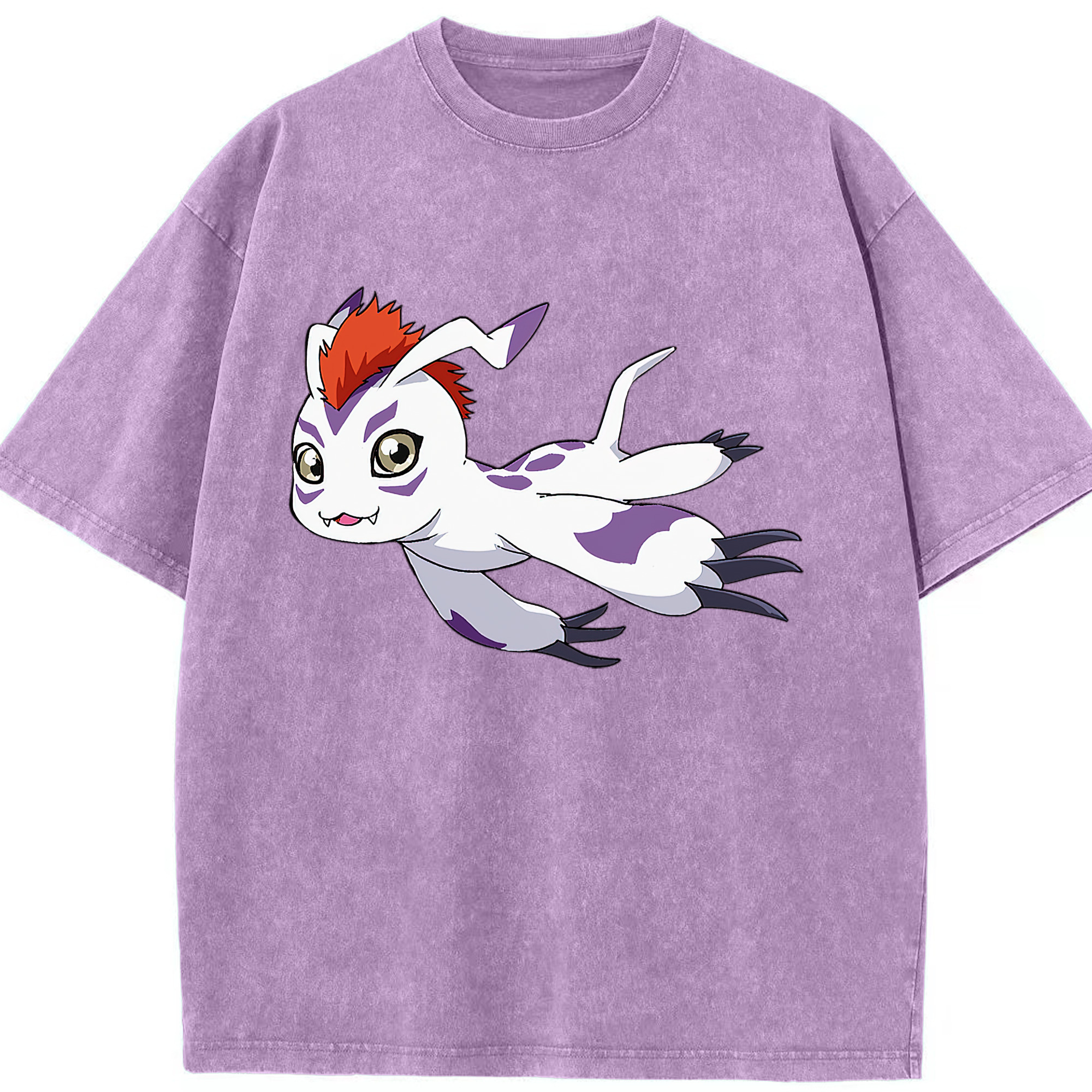 （画像用） Digimon デジタルモンスター/デジモン 綿100% ヴィンテージ風 半袖Tシャツ（フロントプリント）