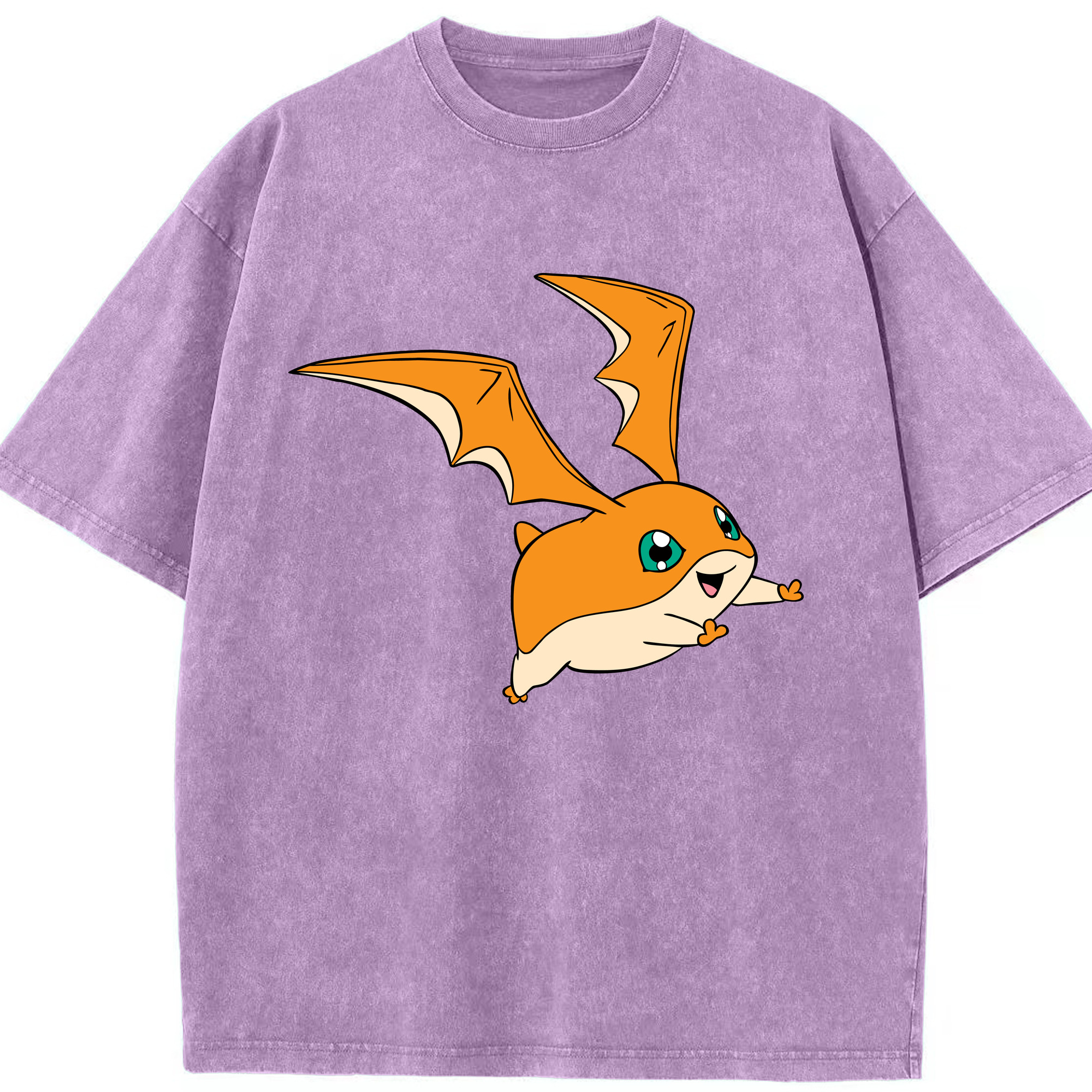 （画像用） Digimon デジタルモンスター/デジモン 綿100% ヴィンテージ風 半袖Tシャツ（フロントプリント）