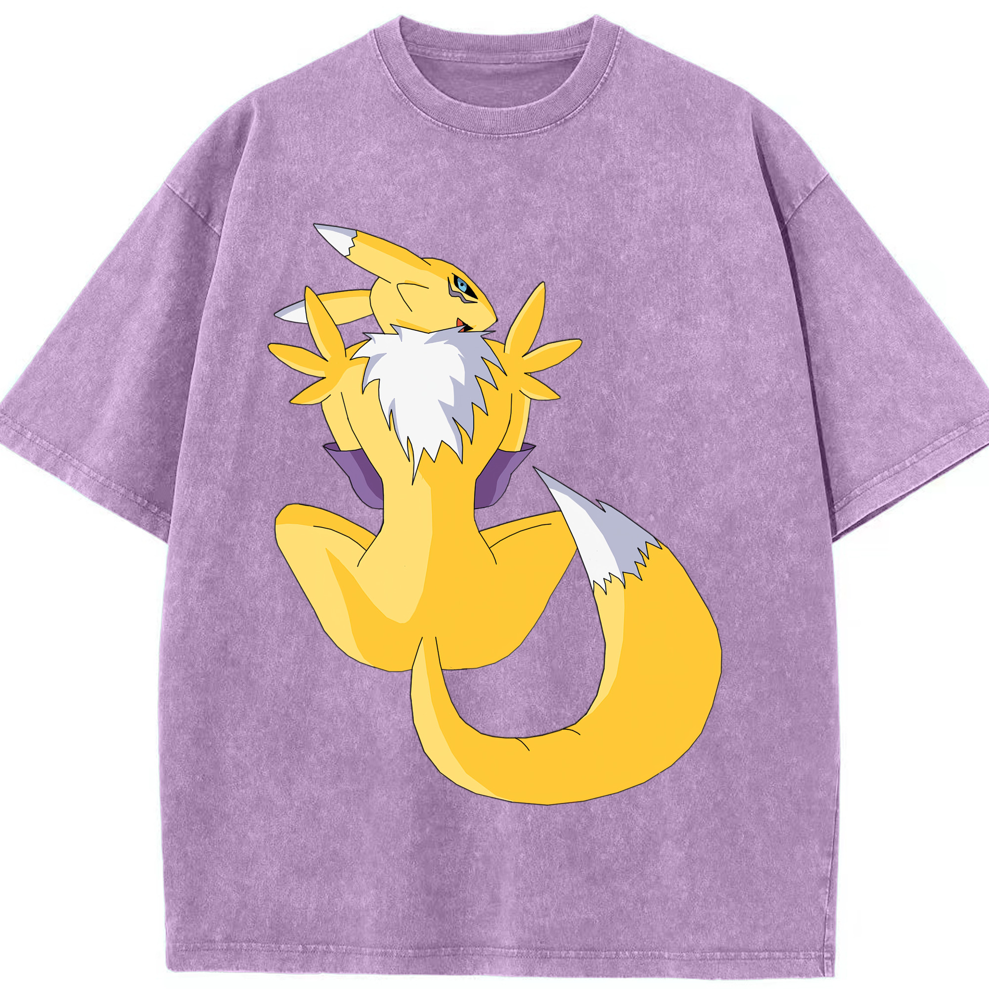 （画像用） Digimon デジタルモンスター/デジモン 綿100% ヴィンテージ風 半袖Tシャツ（フロントプリント）