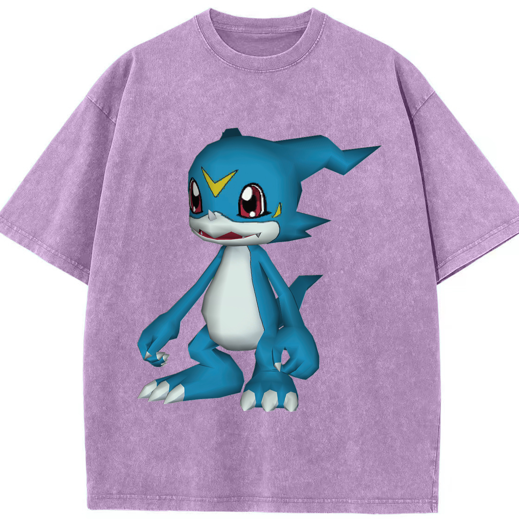 （画像用） Digimon デジタルモンスター/デジモン 綿100% ヴィンテージ風 半袖Tシャツ（フロントプリント）