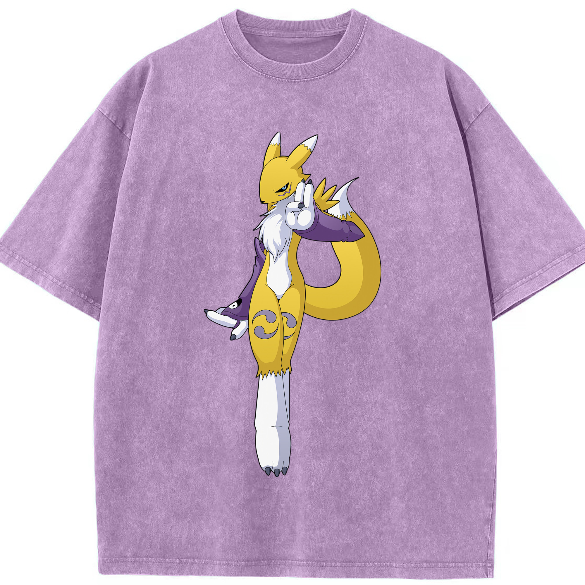 （画像用） Digimon デジタルモンスター/デジモン 綿100% ヴィンテージ風 半袖Tシャツ（フロントプリント）