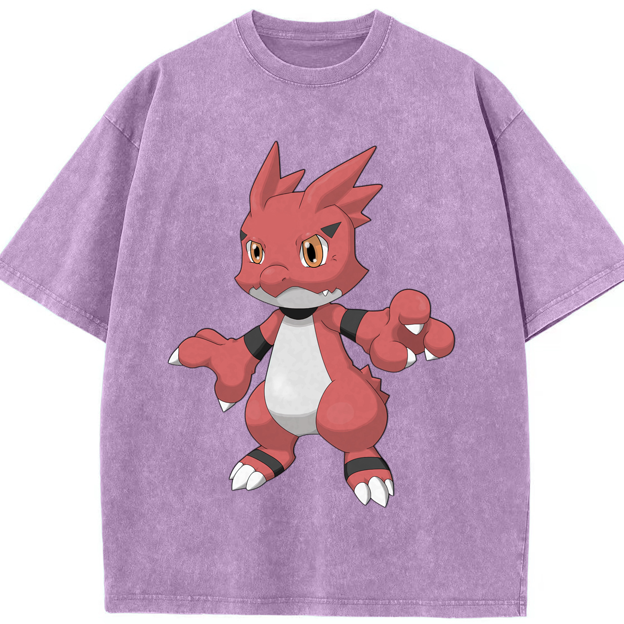 （画像用） Digimon デジタルモンスター/デジモン 綿100% ヴィンテージ風 半袖Tシャツ（フロントプリント）