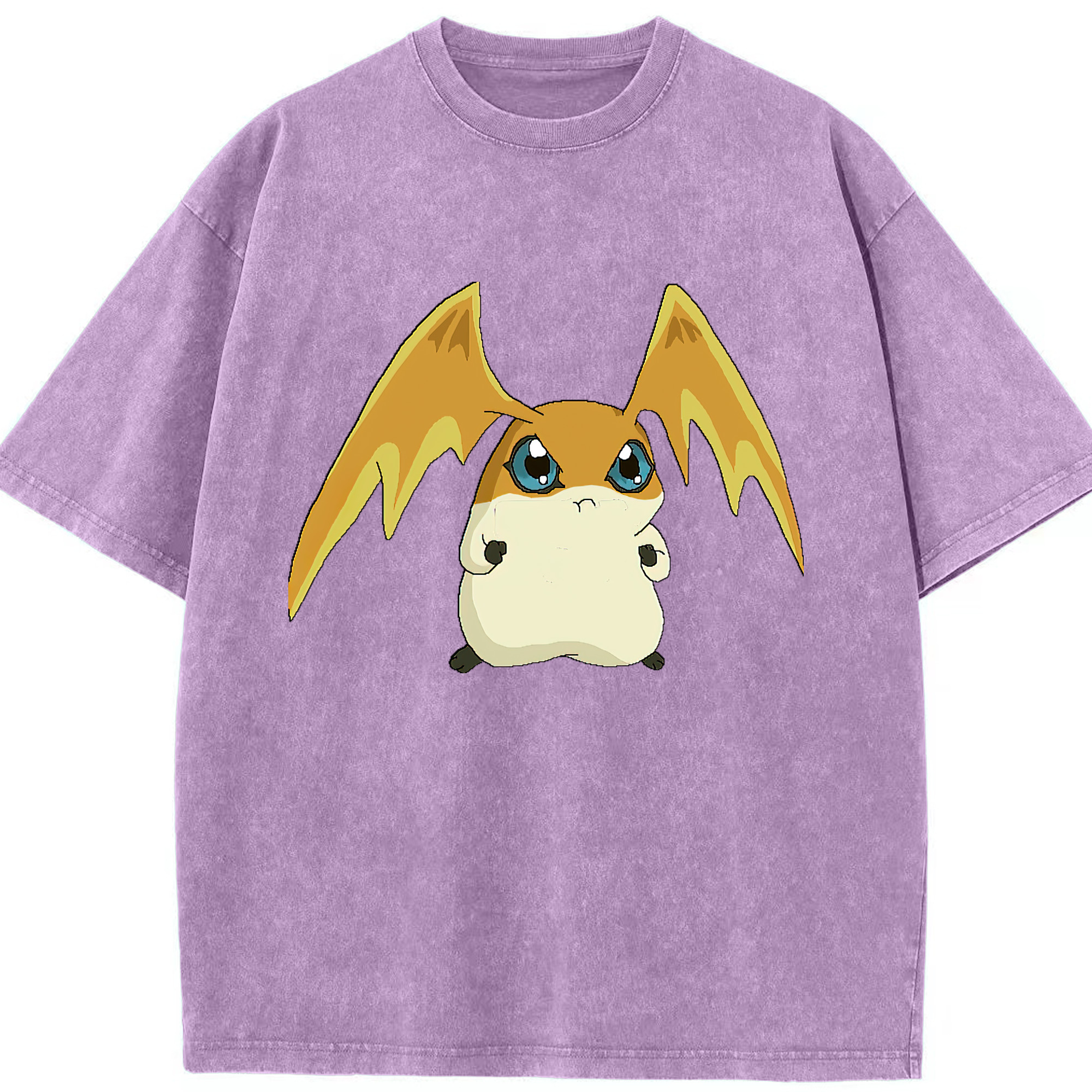 （画像用） Digimon デジタルモンスター/デジモン 綿100% ヴィンテージ風 半袖Tシャツ（フロントプリント）