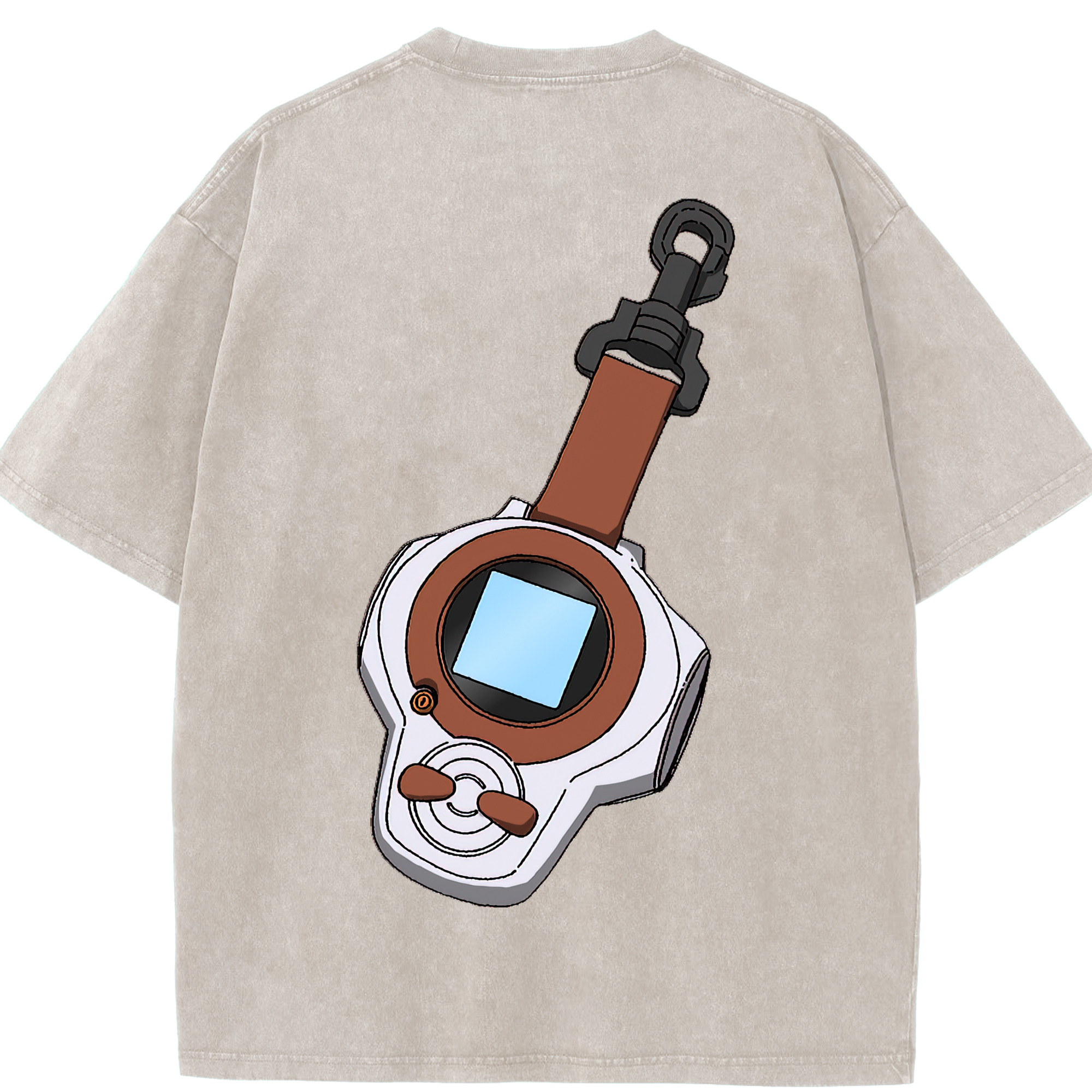 （画像用） Digimon デジタルモンスター/デジモン 綿100% ヴィンテージ風 半袖Tシャツ（背面プリント）