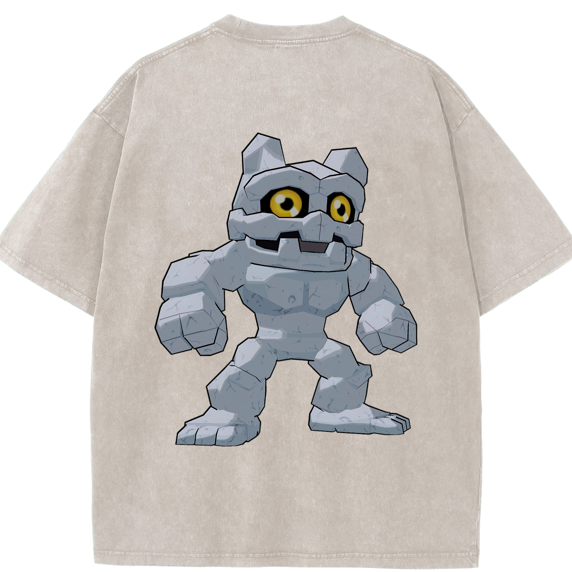 （画像用） Digimon デジタルモンスター/デジモン 綿100% ヴィンテージ風 半袖Tシャツ（背面プリント）