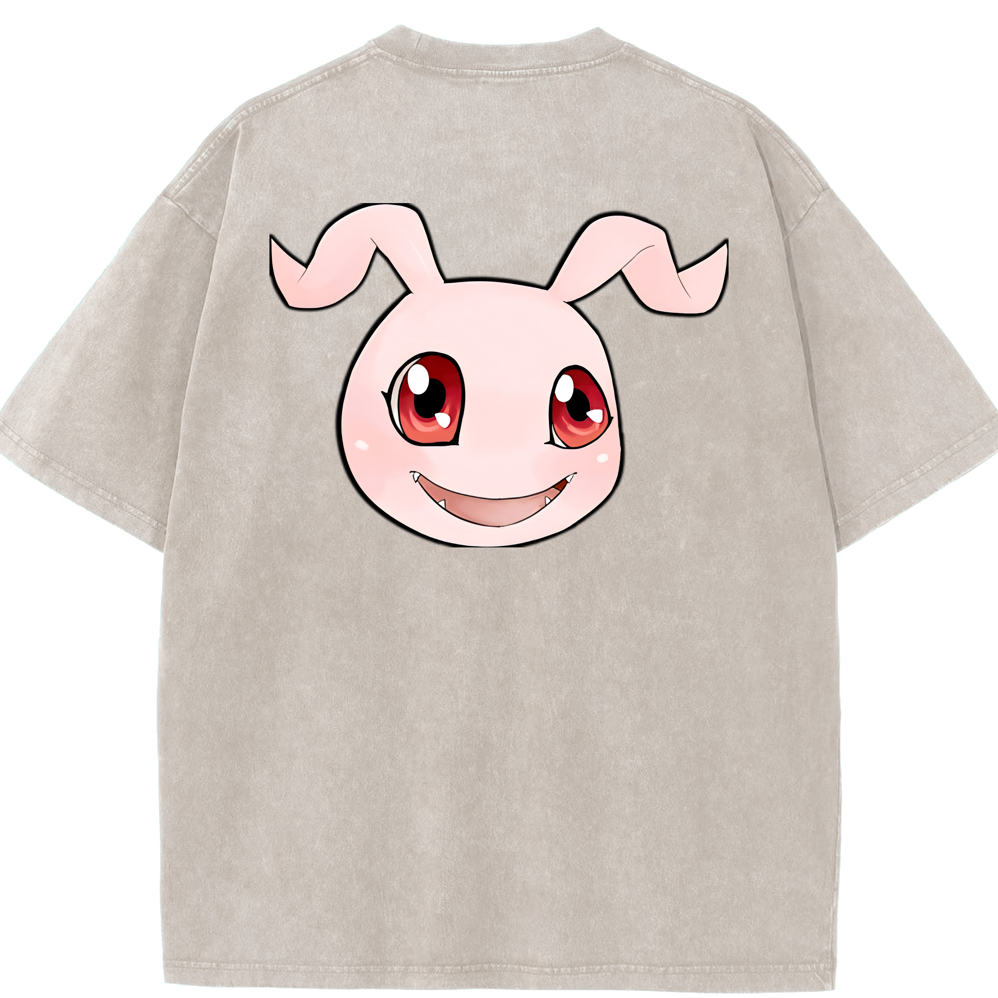 （画像用） Digimon デジタルモンスター/デジモン 綿100% ヴィンテージ風 半袖Tシャツ（背面プリント）