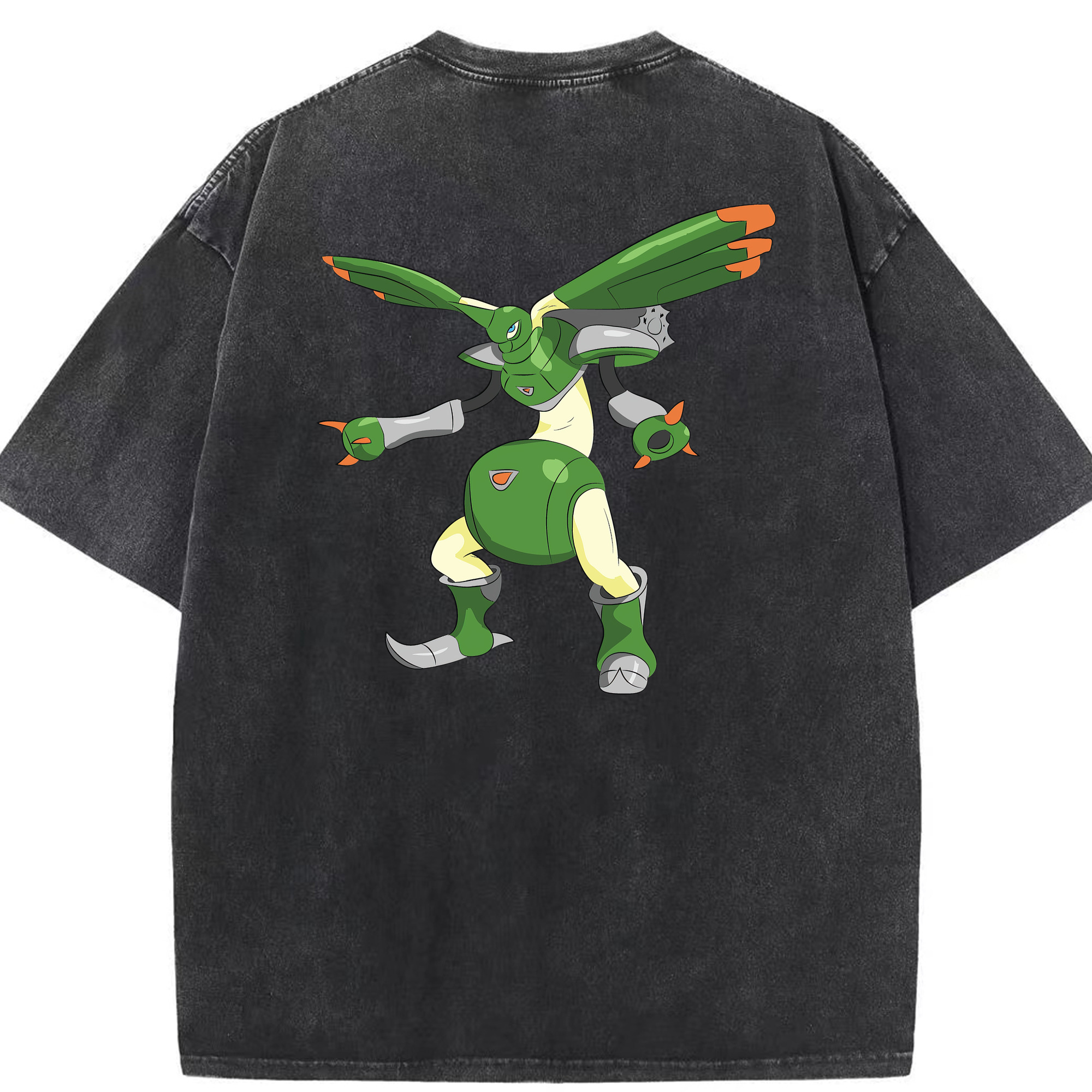（画像用） Digimon デジタルモンスター/デジモン 綿100% ヴィンテージ風 半袖Tシャツ（背面プリント）