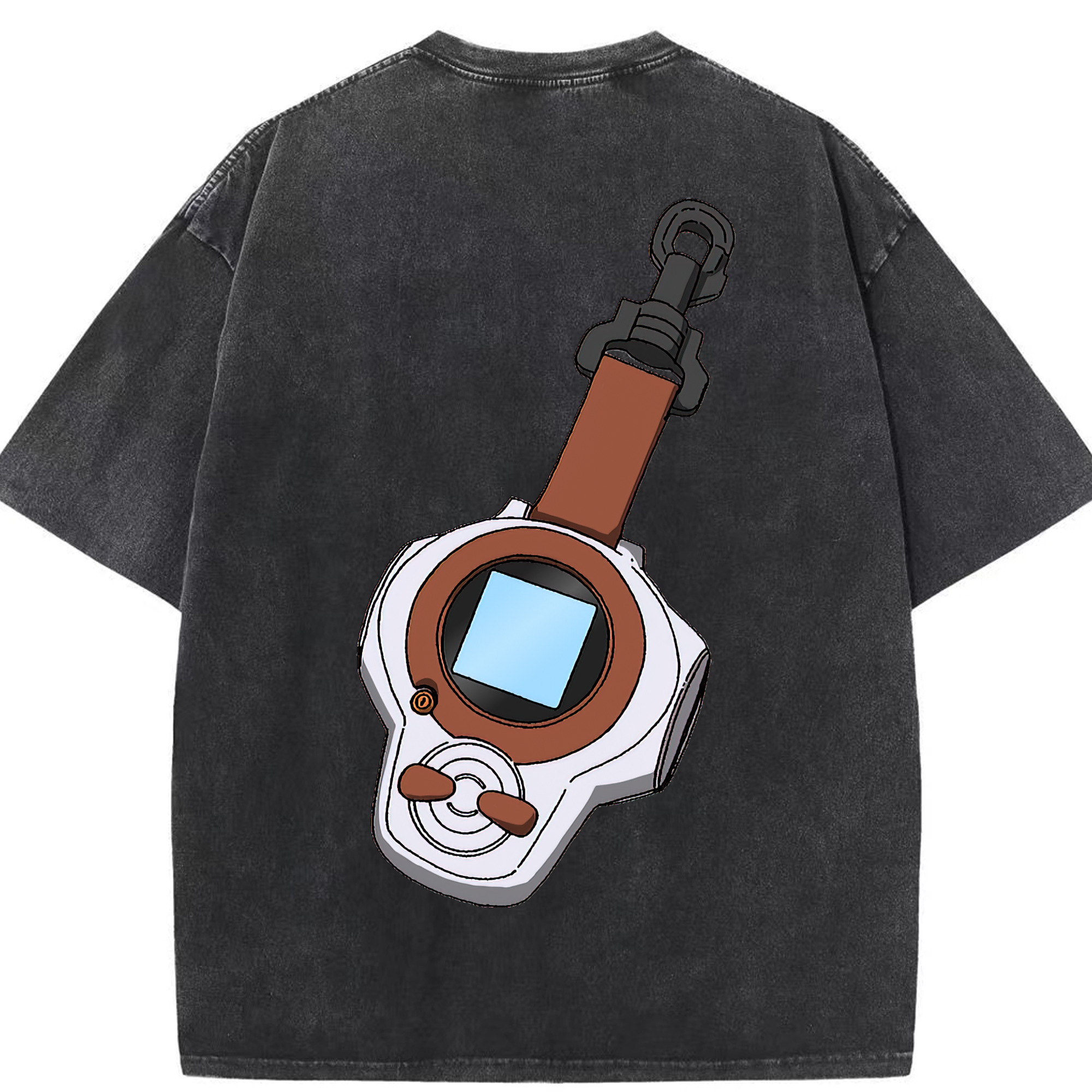 （画像用） Digimon デジタルモンスター/デジモン 綿100% ヴィンテージ風 半袖Tシャツ（背面プリント）
