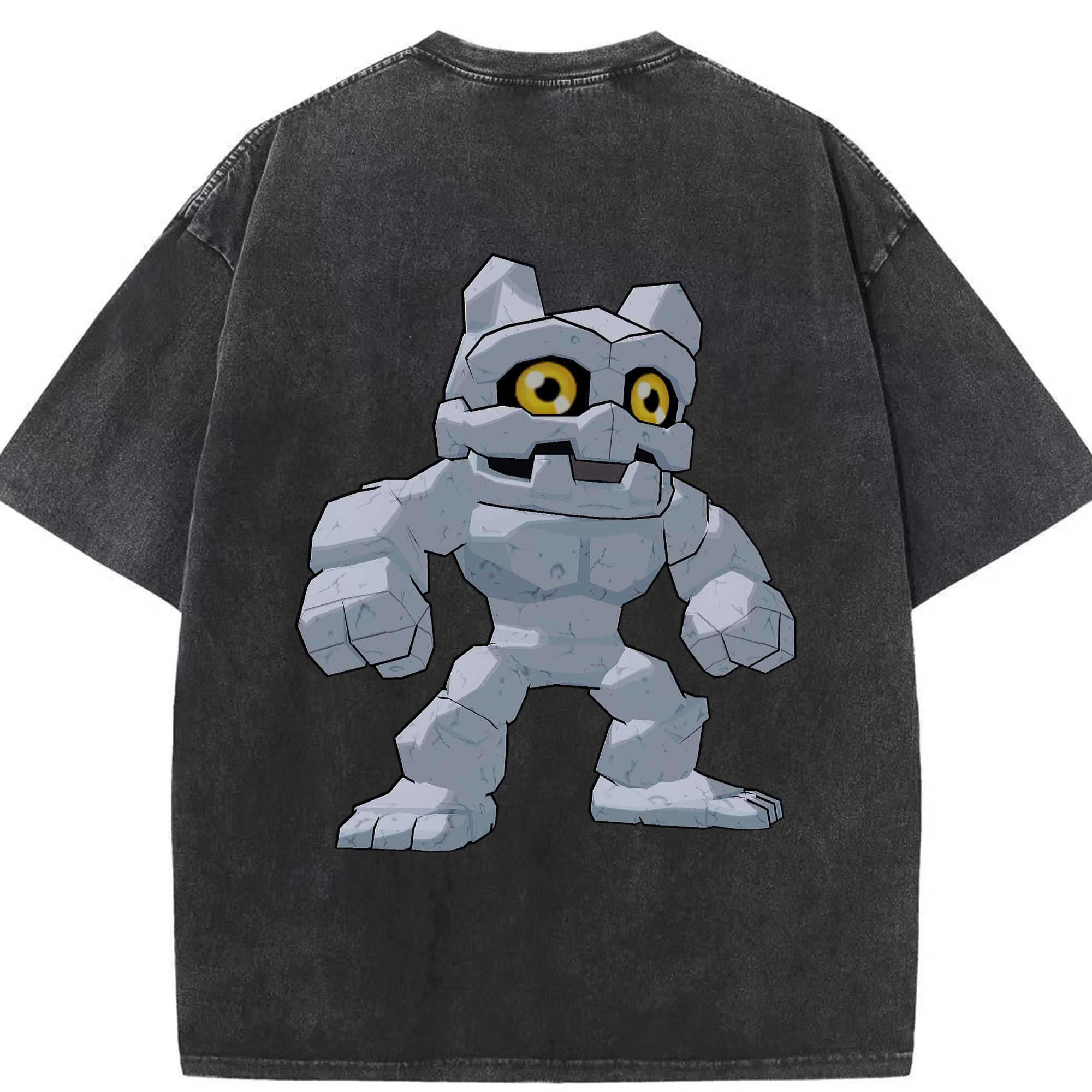 （画像用） Digimon デジタルモンスター/デジモン 綿100% ヴィンテージ風 半袖Tシャツ（背面プリント）