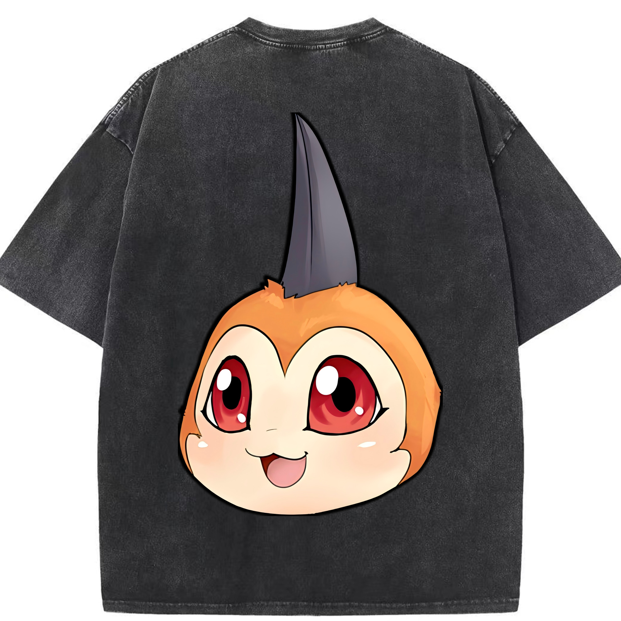 （画像用） Digimon デジタルモンスター/デジモン 綿100% ヴィンテージ風 半袖Tシャツ（背面プリント）