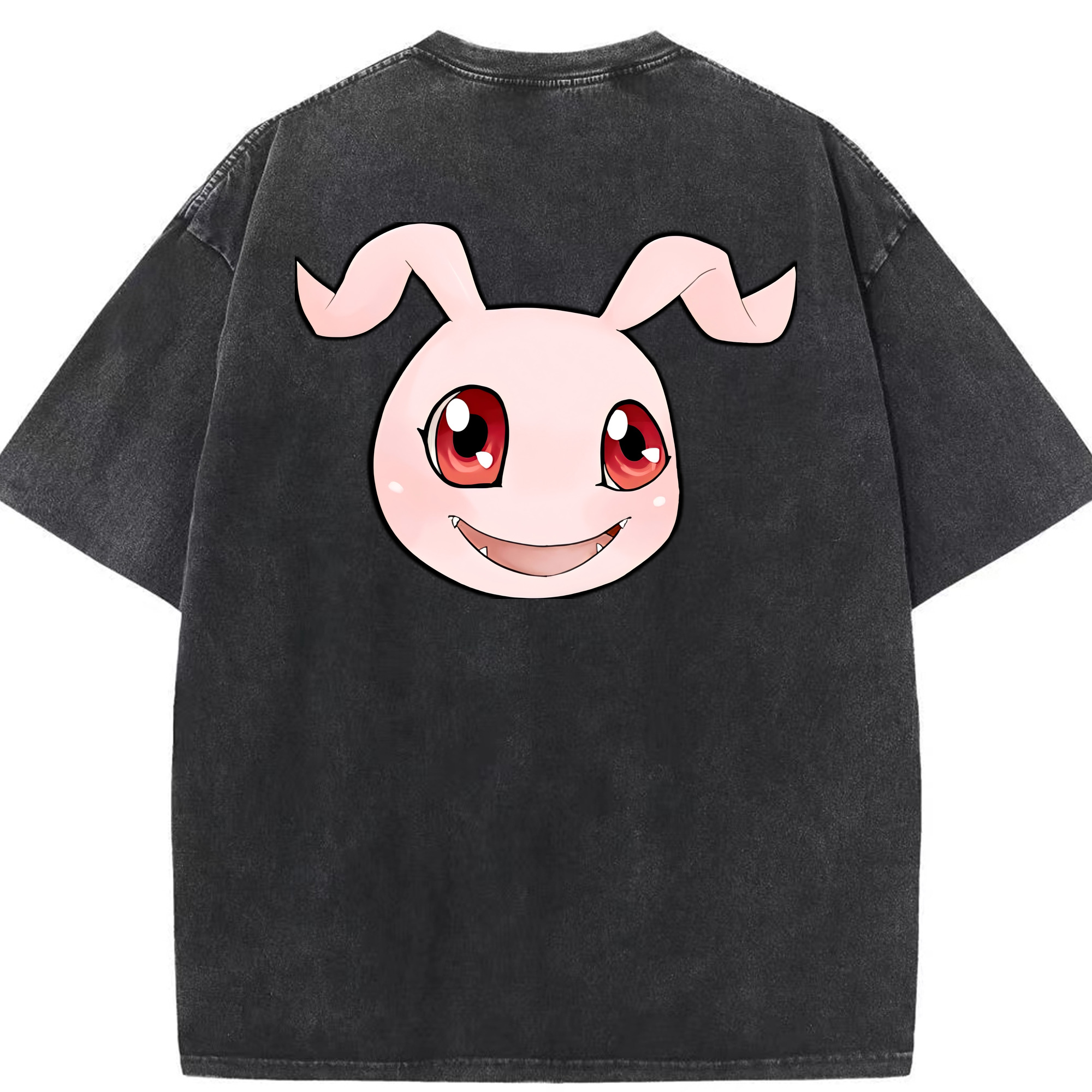 （画像用） Digimon デジタルモンスター/デジモン 綿100% ヴィンテージ風 半袖Tシャツ（背面プリント）