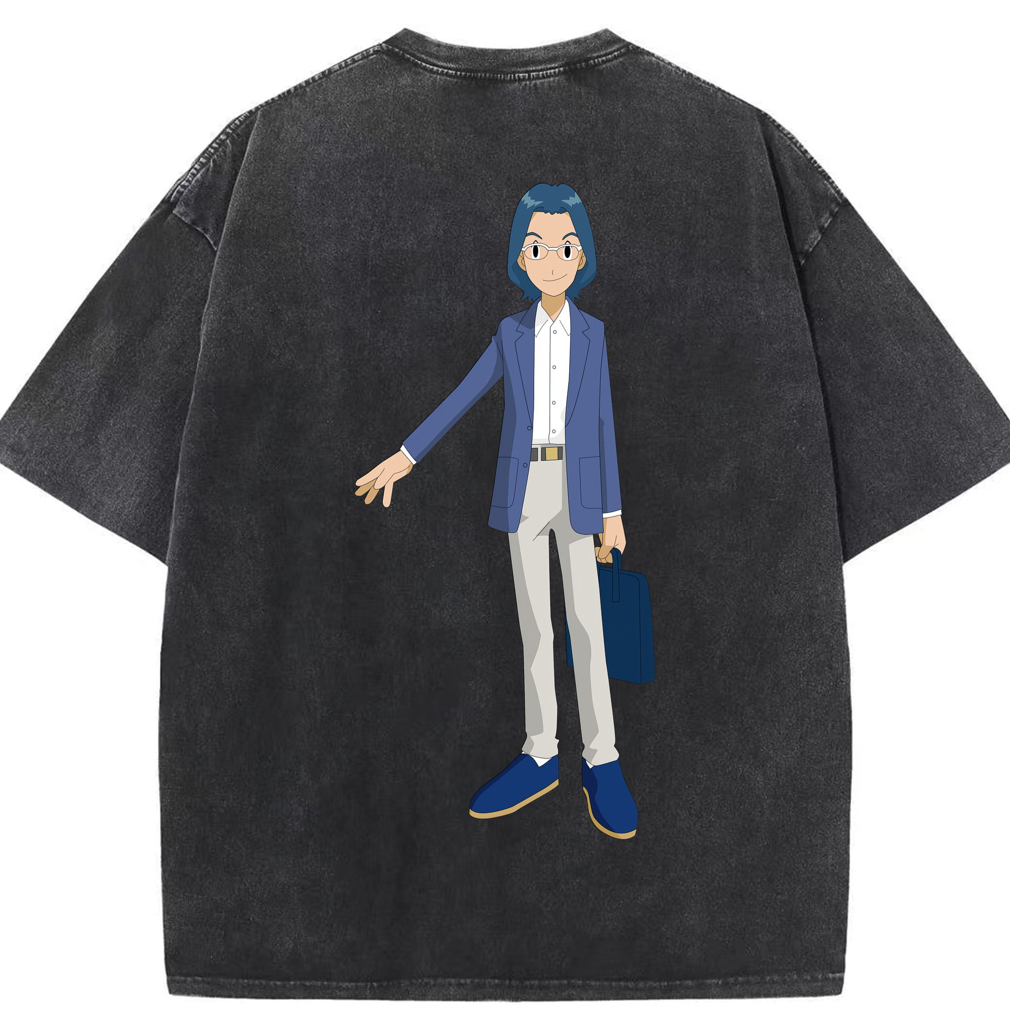 （画像用） Digimon デジタルモンスター/デジモン 綿100% ヴィンテージ風 半袖Tシャツ（背面プリント）