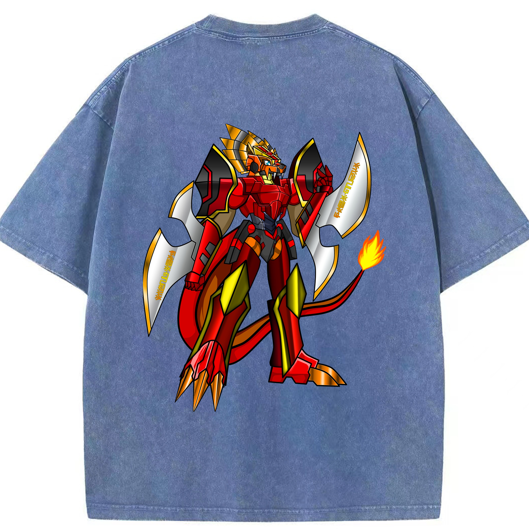 （画像用） Digimon デジタルモンスター/デジモン 綿100% ヴィンテージ風 半袖Tシャツ（背面プリント）