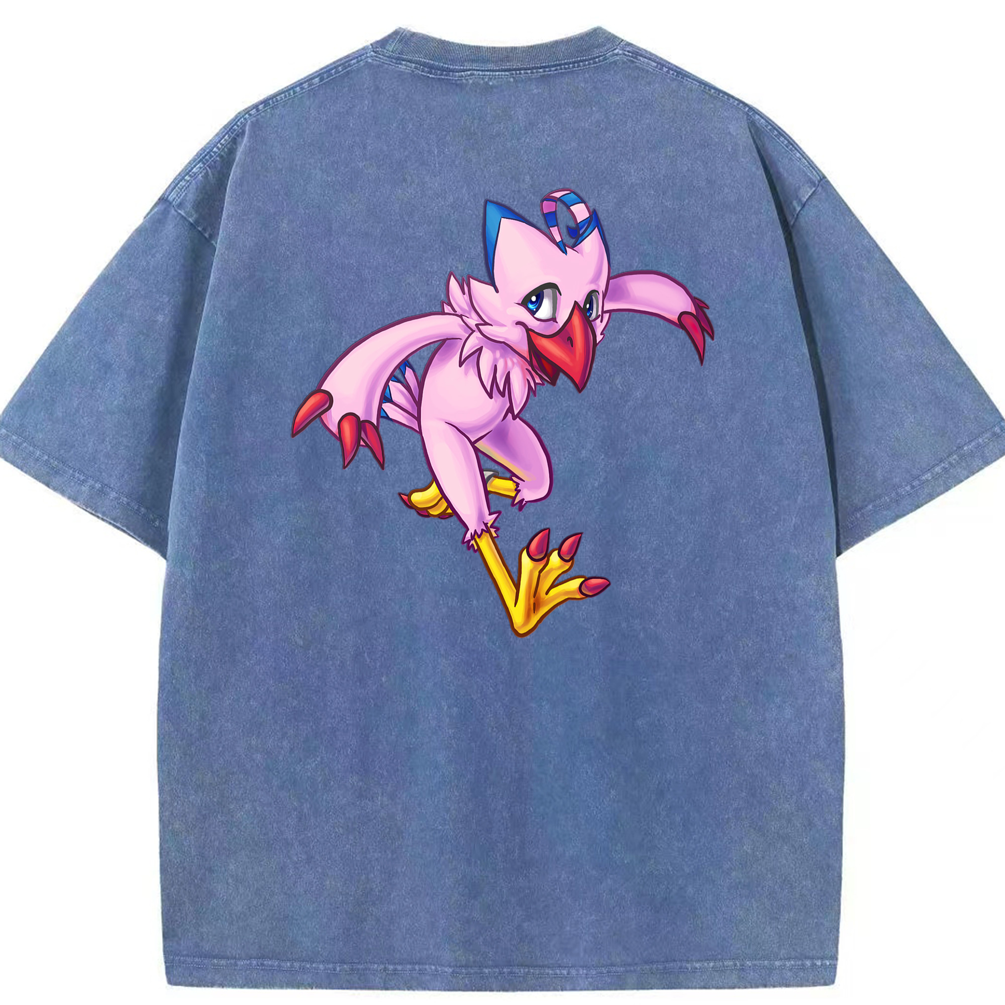 （画像用） Digimon デジタルモンスター/デジモン 綿100% ヴィンテージ風 半袖Tシャツ（背面プリント）