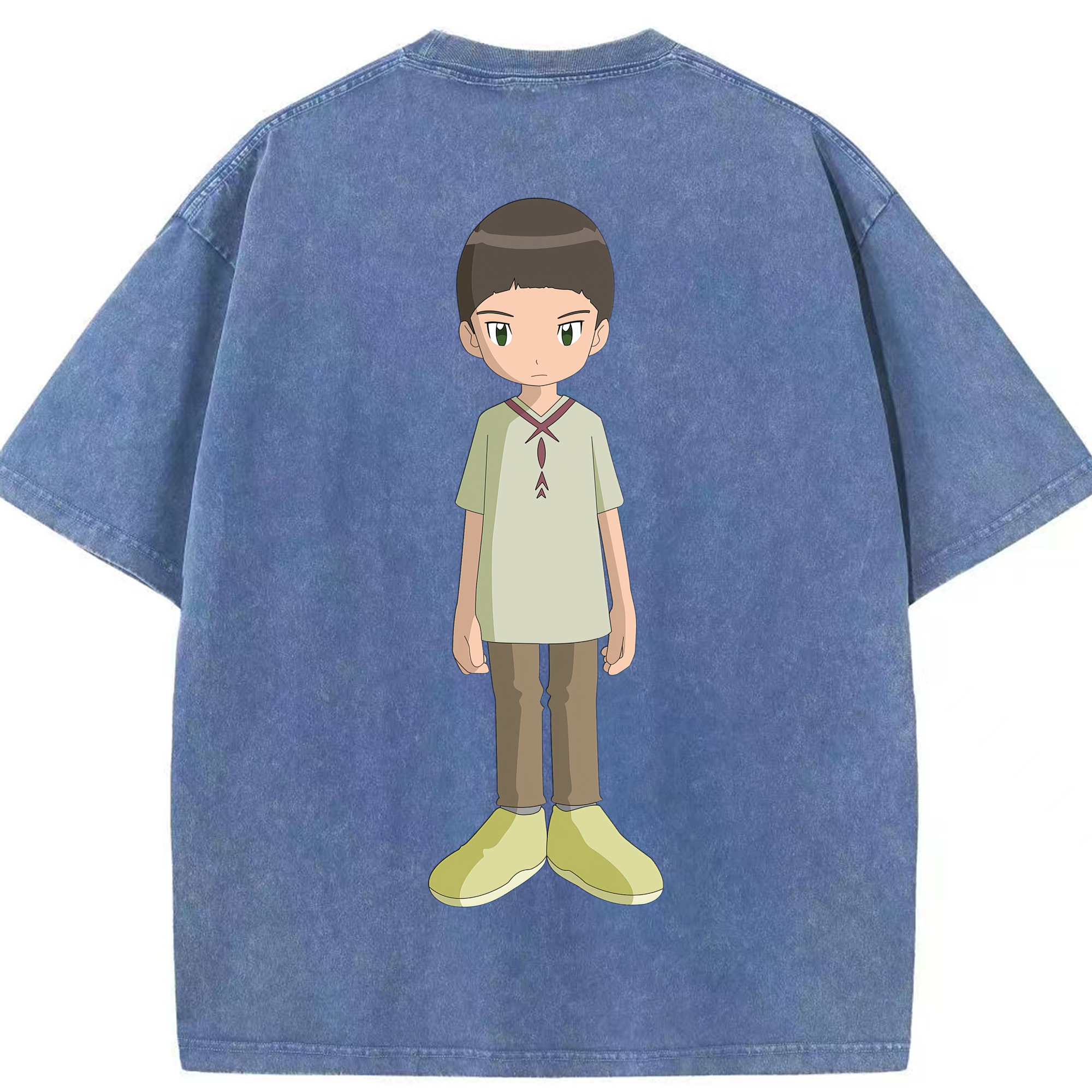 （画像用） Digimon デジタルモンスター/デジモン 綿100% ヴィンテージ風 半袖Tシャツ（背面プリント）