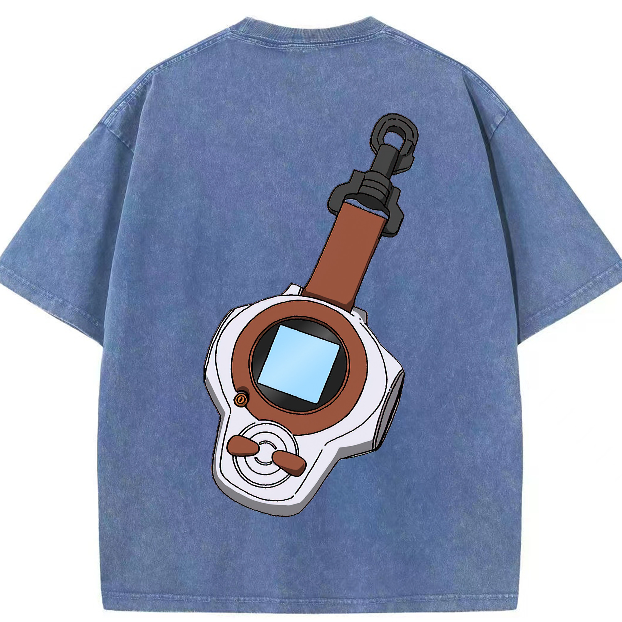 （画像用） Digimon デジタルモンスター/デジモン 綿100% ヴィンテージ風 半袖Tシャツ（背面プリント）