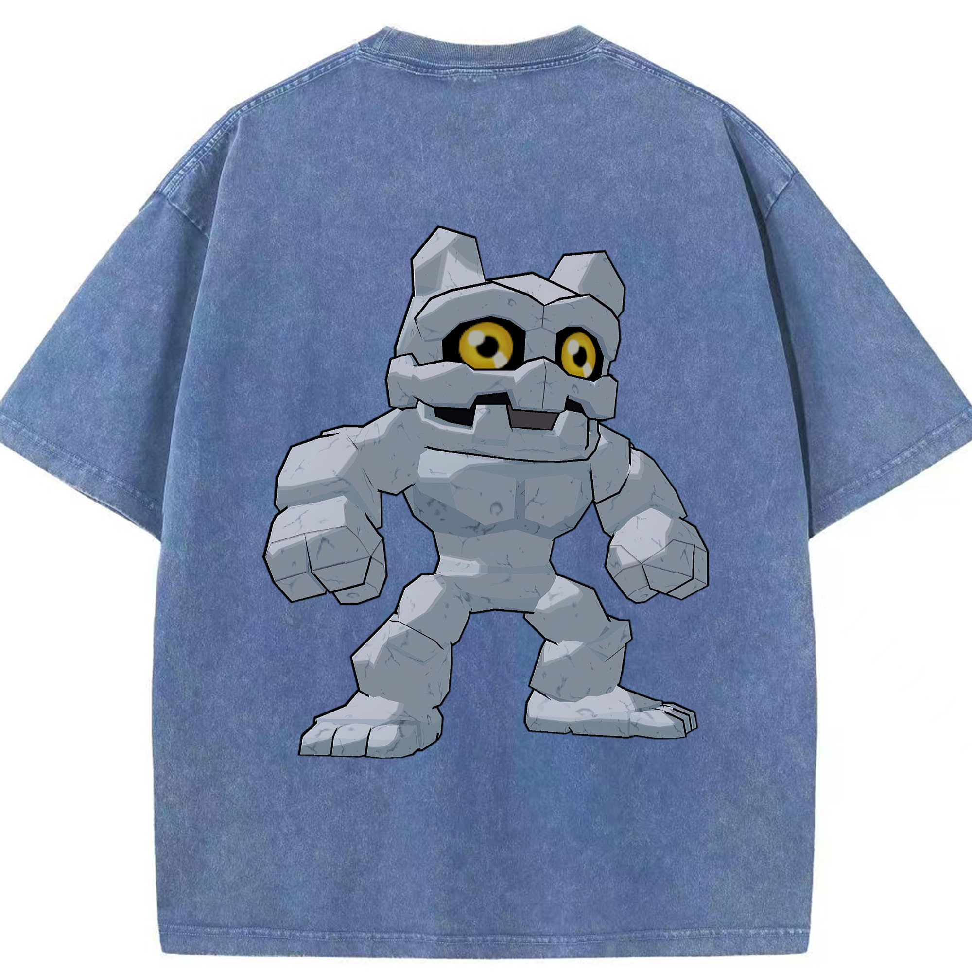 （画像用） Digimon デジタルモンスター/デジモン 綿100% ヴィンテージ風 半袖Tシャツ（背面プリント）