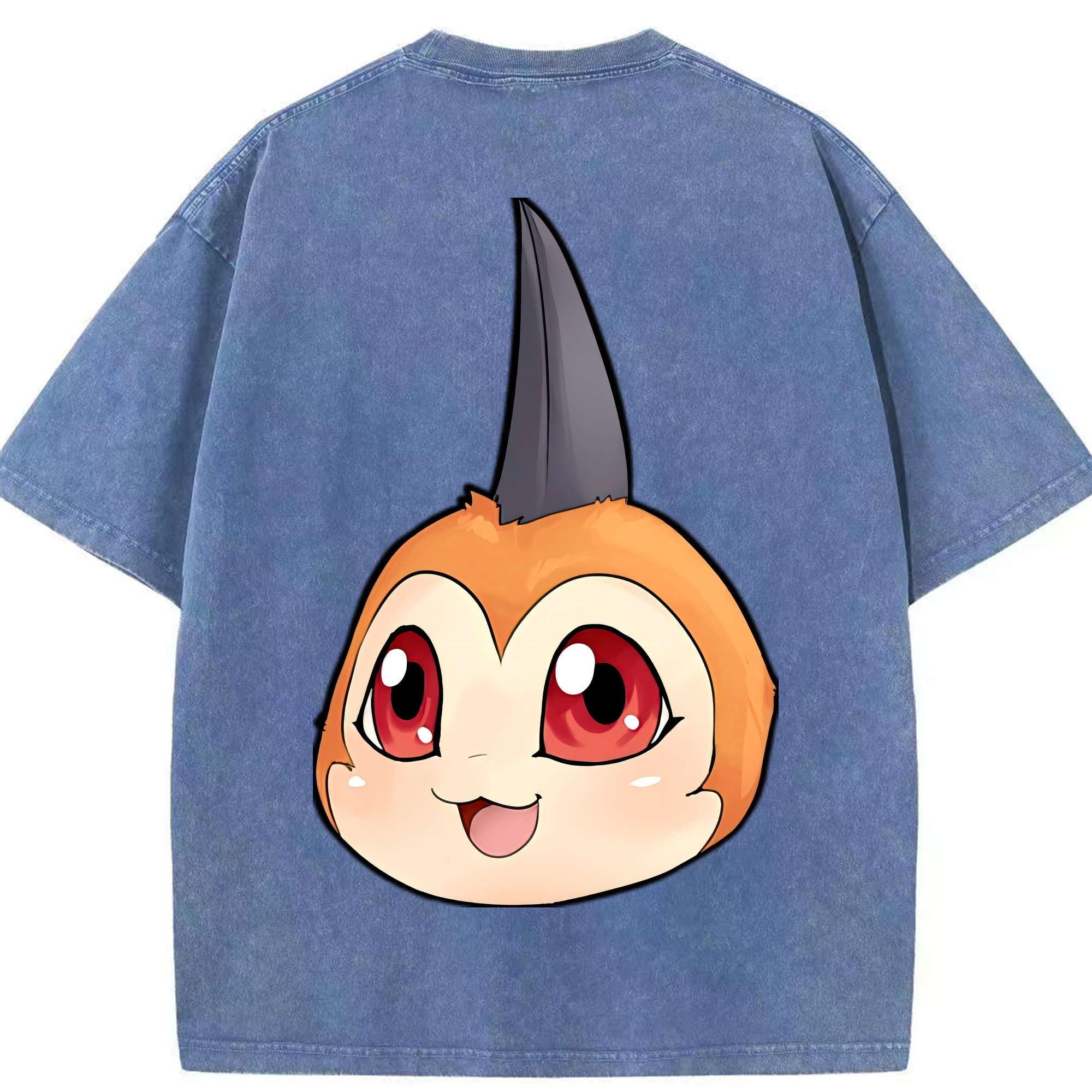 （画像用） Digimon デジタルモンスター/デジモン 綿100% ヴィンテージ風 半袖Tシャツ（背面プリント）