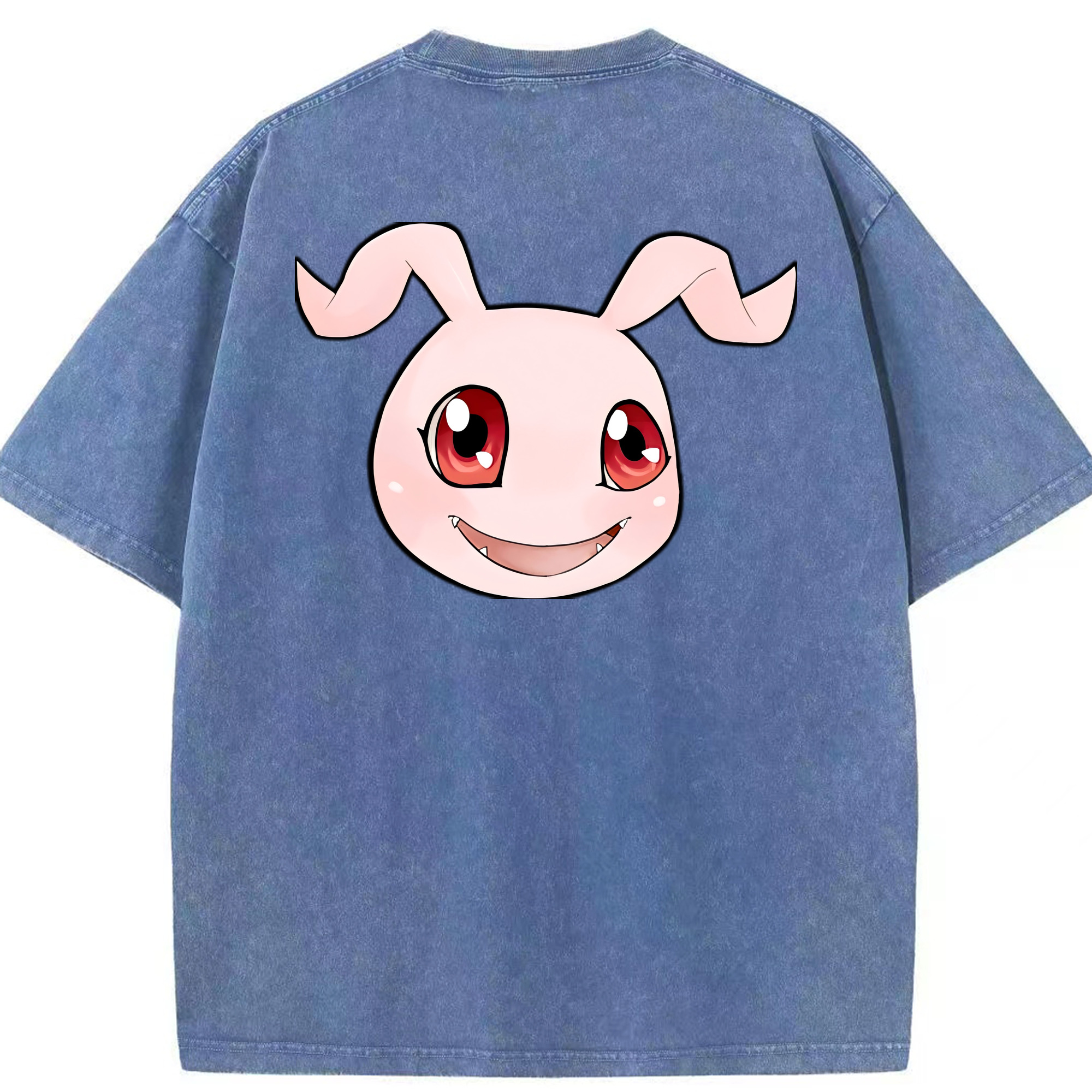（画像用） Digimon デジタルモンスター/デジモン 綿100% ヴィンテージ風 半袖Tシャツ（背面プリント）