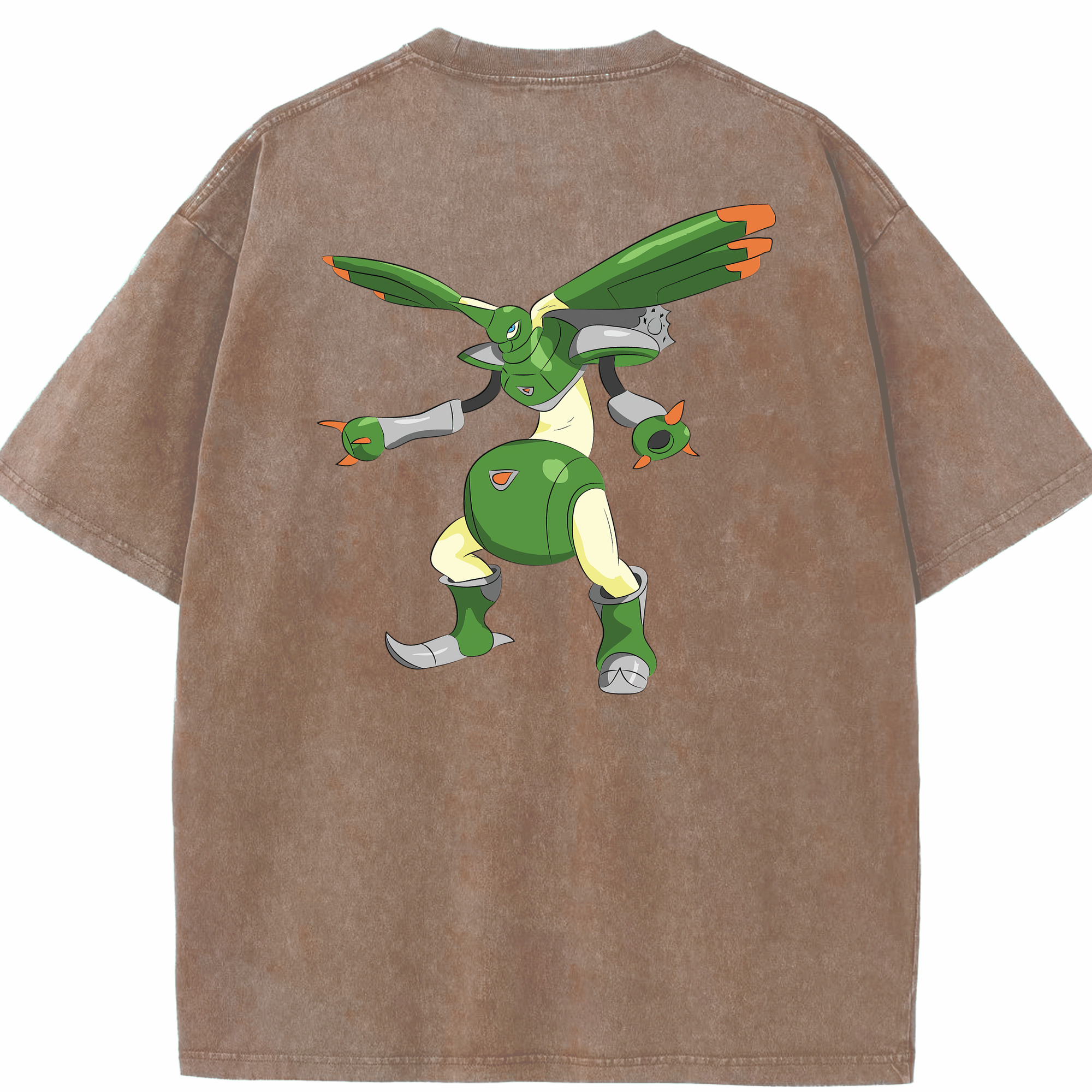 （画像用） Digimon デジタルモンスター/デジモン 綿100% ヴィンテージ風 半袖Tシャツ（背面プリント）