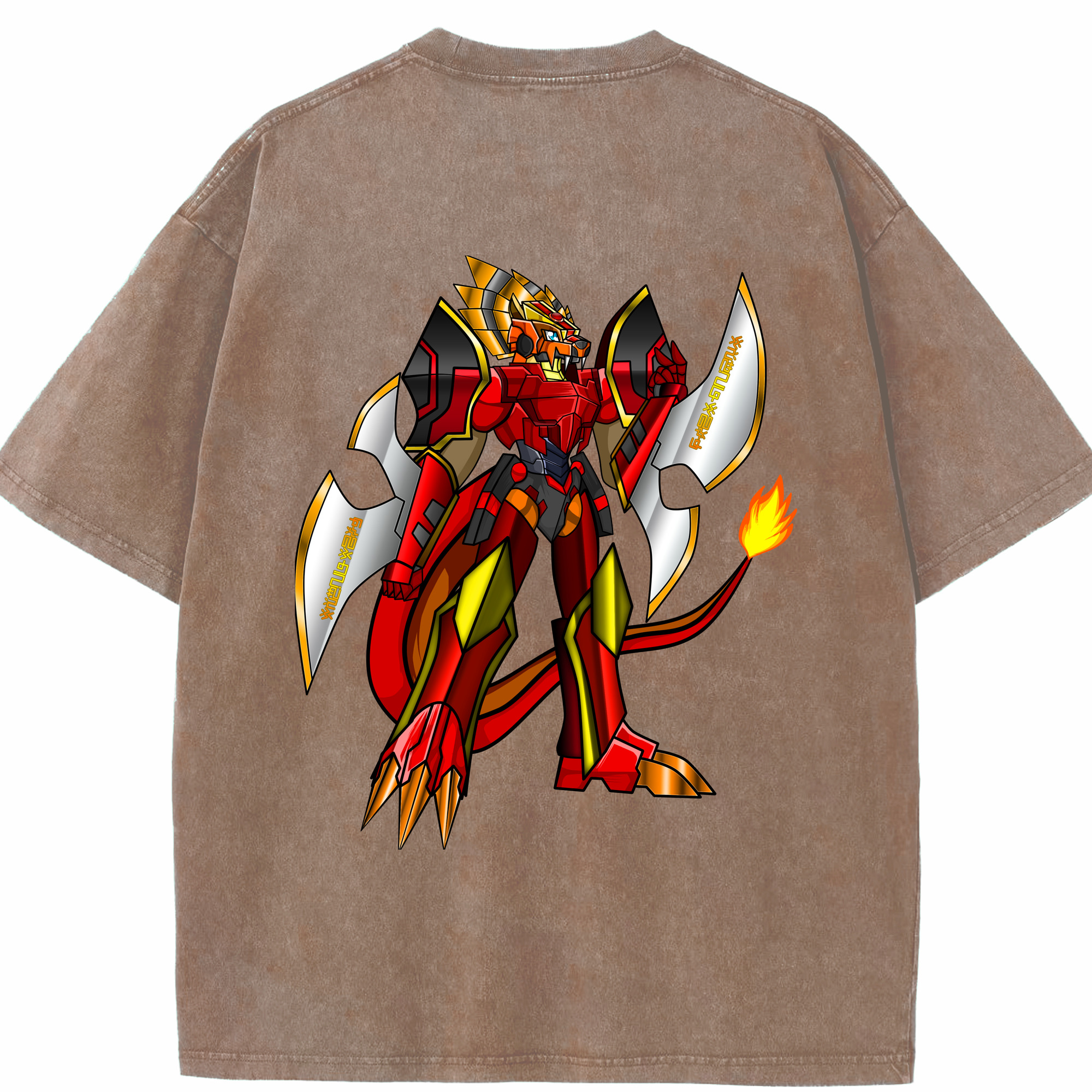 （画像用） Digimon デジタルモンスター/デジモン 綿100% ヴィンテージ風 半袖Tシャツ（背面プリント）