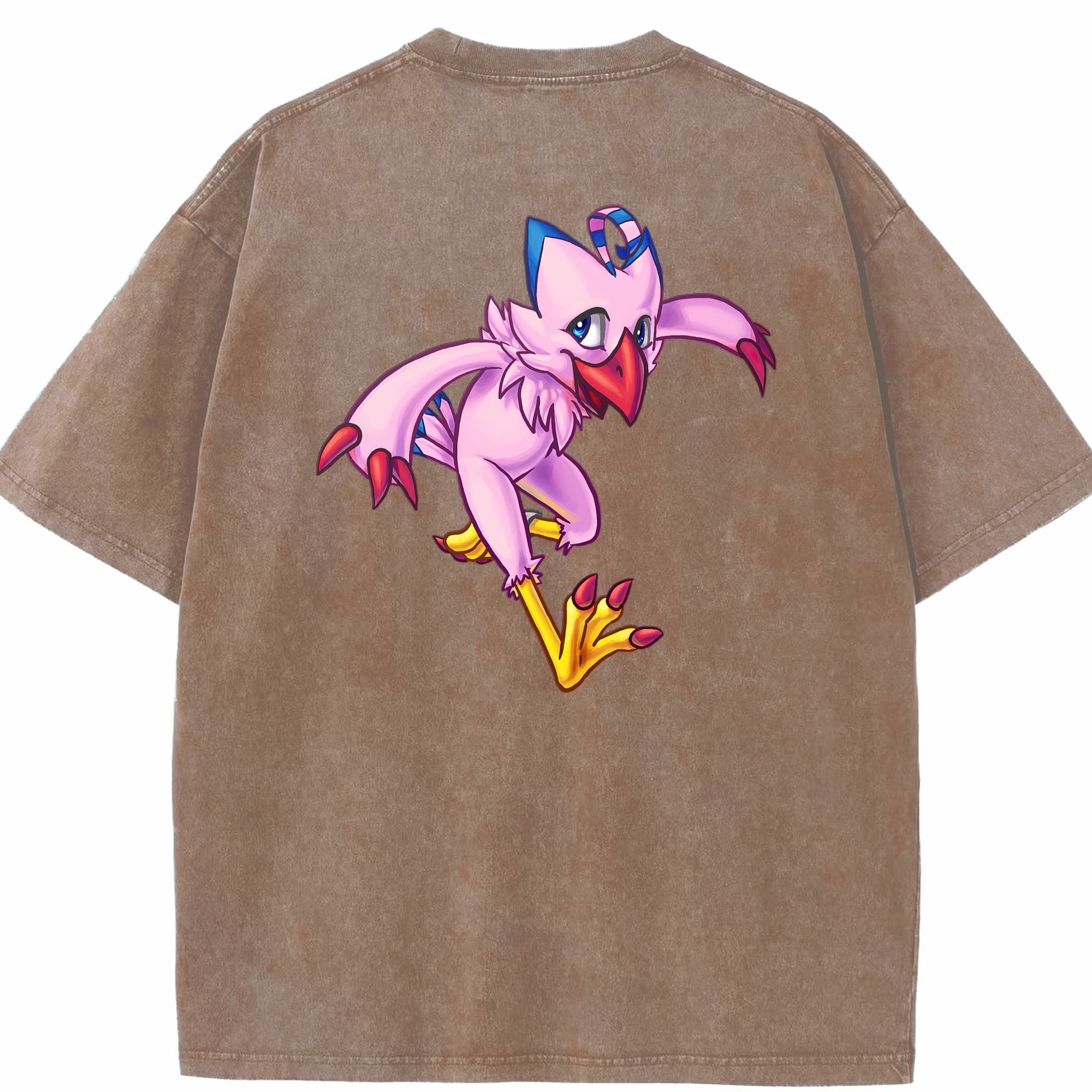 （画像用） Digimon デジタルモンスター/デジモン 綿100% ヴィンテージ風 半袖Tシャツ（背面プリント）