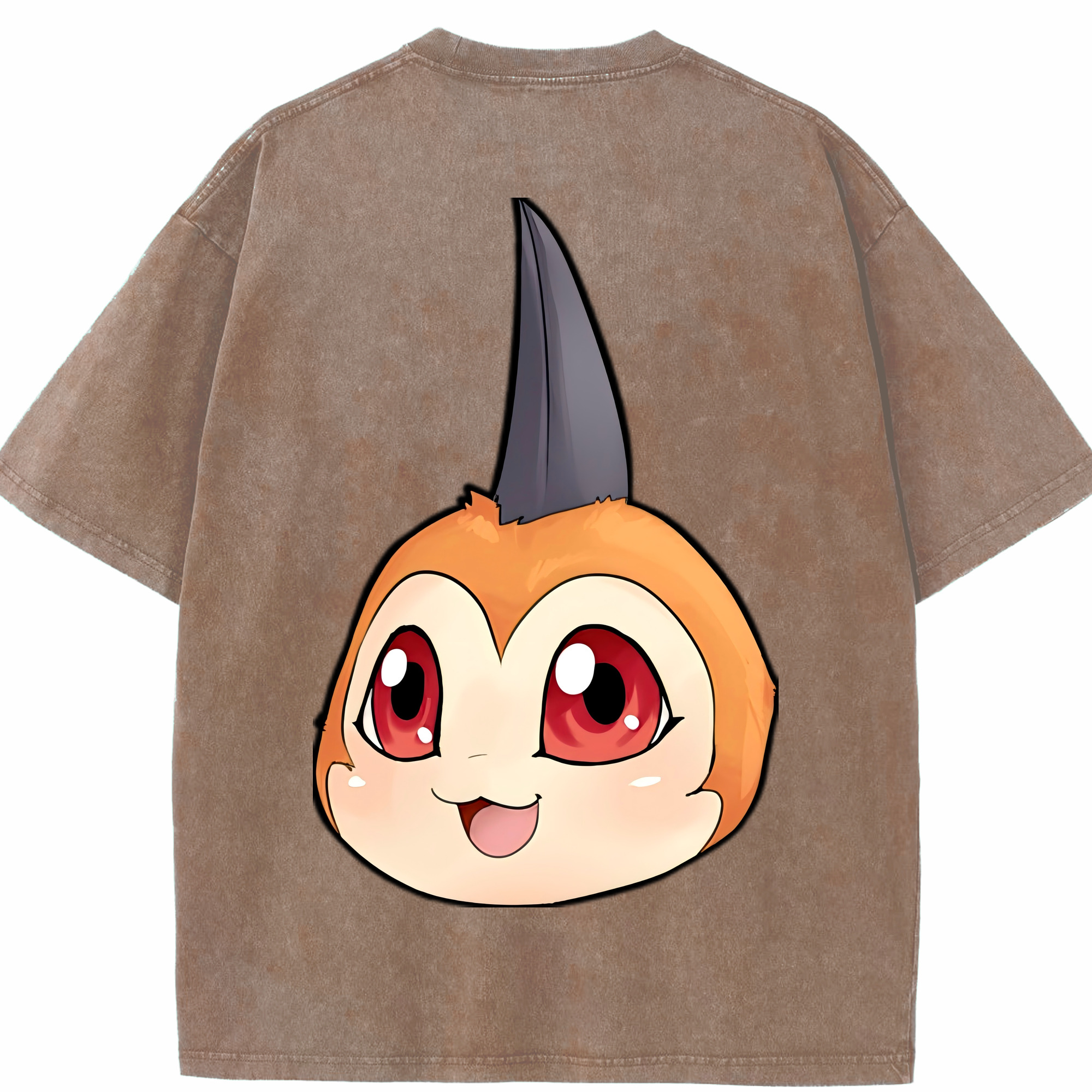 （画像用） Digimon デジタルモンスター/デジモン 綿100% ヴィンテージ風 半袖Tシャツ（背面プリント）