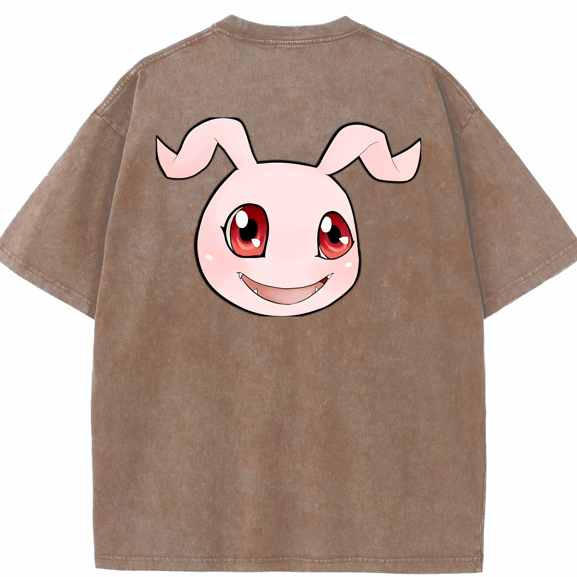 （画像用） Digimon デジタルモンスター/デジモン 綿100% ヴィンテージ風 半袖Tシャツ（背面プリント）