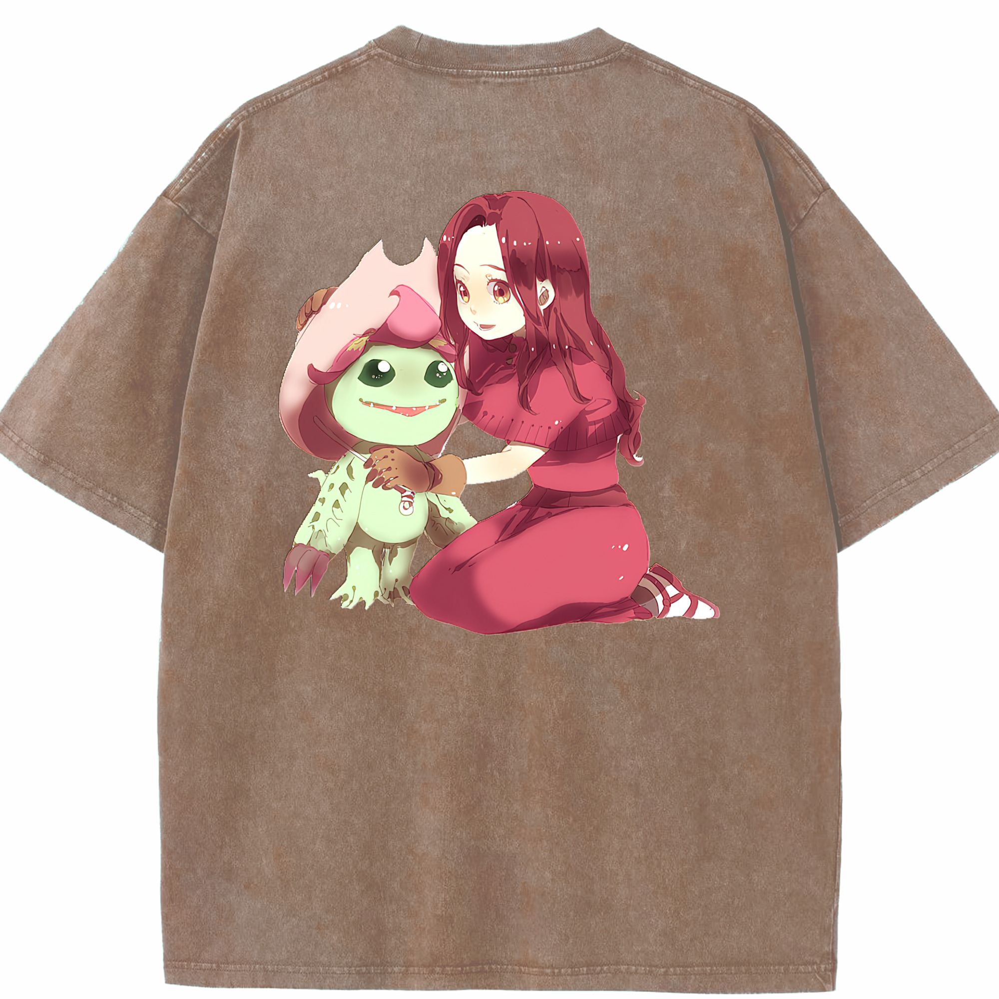 （画像用） Digimon デジタルモンスター/デジモン 綿100% ヴィンテージ風 半袖Tシャツ（背面プリント）