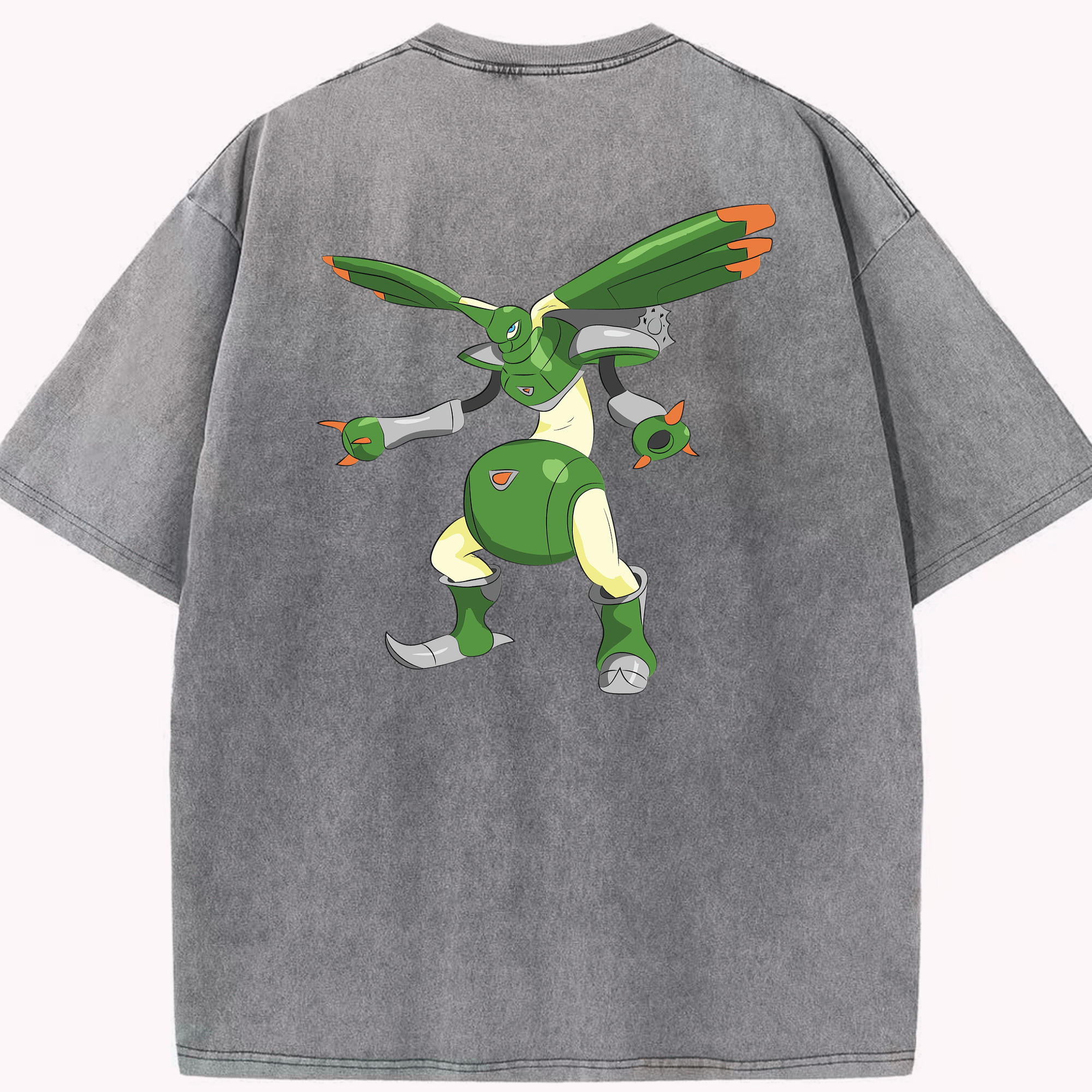 （画像用） Digimon デジタルモンスター/デジモン 綿100% ヴィンテージ風 半袖Tシャツ（背面プリント）